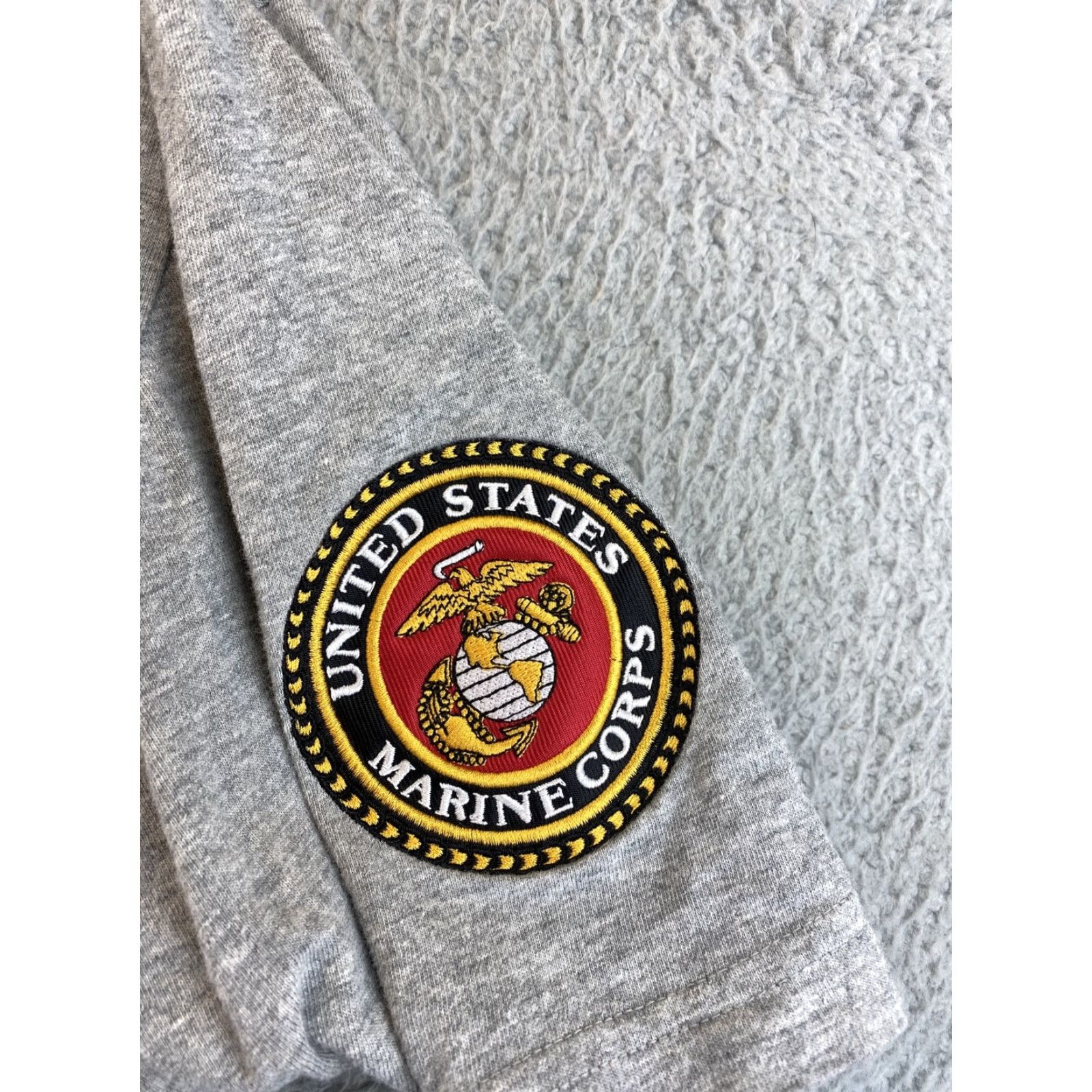 Vintage VINTAGE Rapid Dominance US Marine Corps Men’s T-Shirt Large Gray Casual Short Sleeve Cotton Men Size US L / EU 52-54 / 3 - 2 Thumbnail