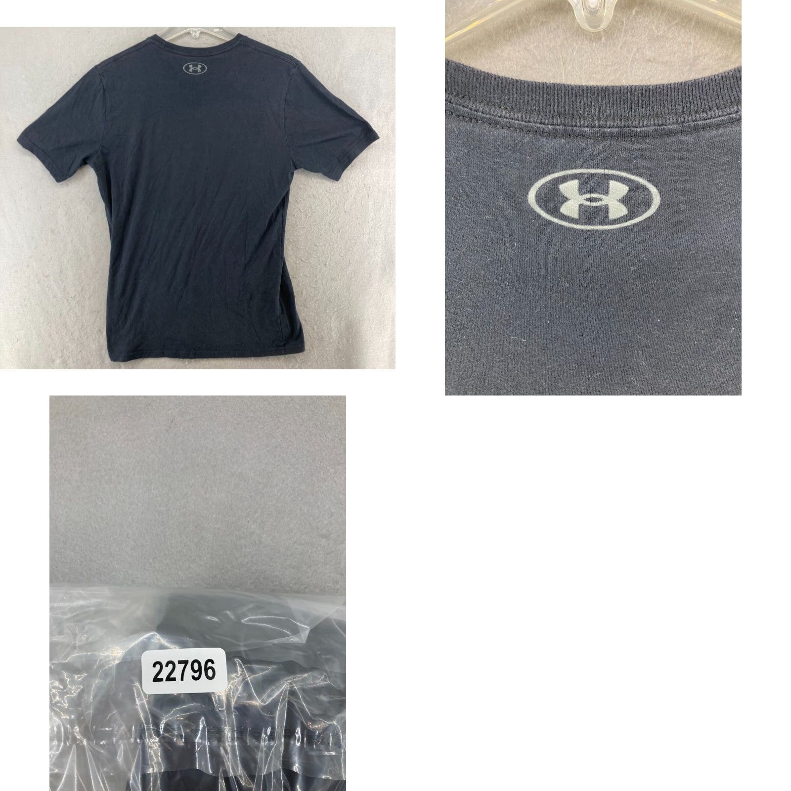 Under Armour Under Armour HeatGear Shirt Mens M Black Logo Athletic Tee Size US M / EU 48-50 / 2 - 8 Thumbnail