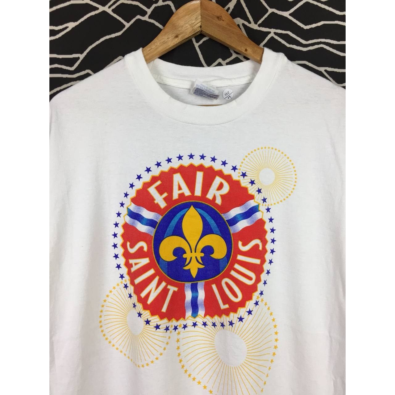 Hanes × Vintage Vtg 90s Fair Saint Louis Big Logo Single Stitch Tee Size US XL / EU 56 / 4 - 3 Thumbnail