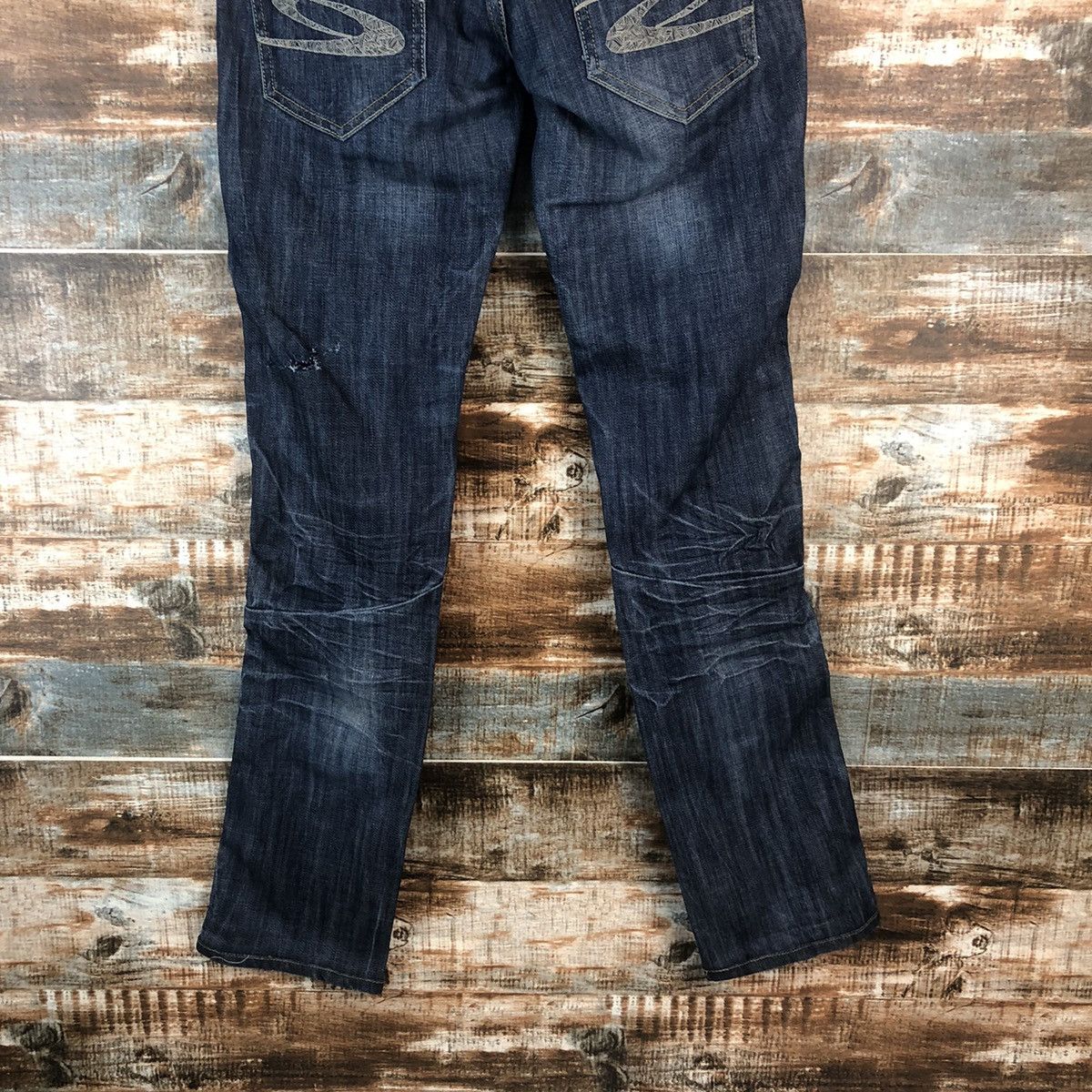 Japanese Brand TRF Denim Distressed Denim Pants #A2113 Size 28" / US 6 / IT 42 - 16 Thumbnail