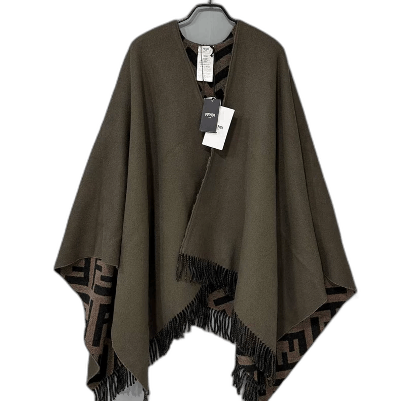 Fendi Fendi Double-Sided Cashmere Blend Shawl Size US M / EU 48-50 / 2 - 1 Thumbnail