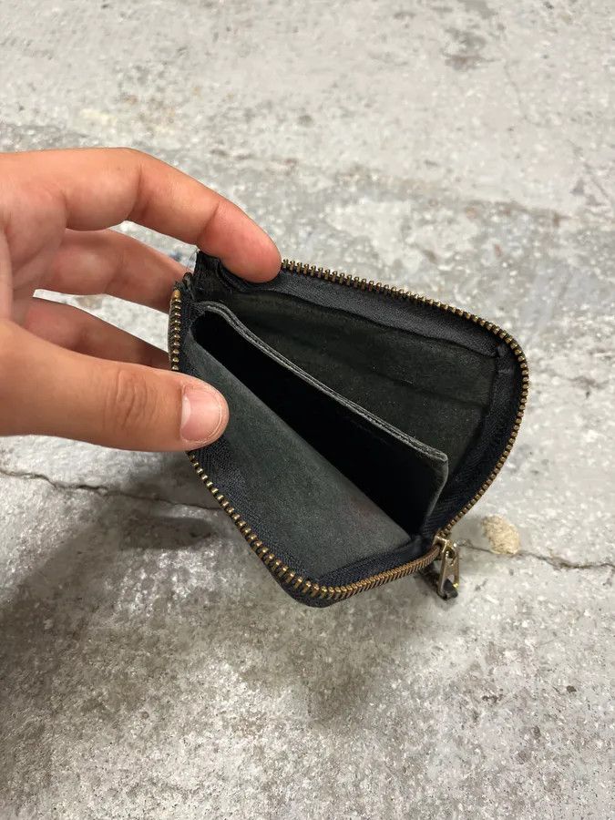 Comme des Garcons × Vintage Comme des Garçons Floral Black Leather Wallet Size ONE SIZE - 5 Thumbnail