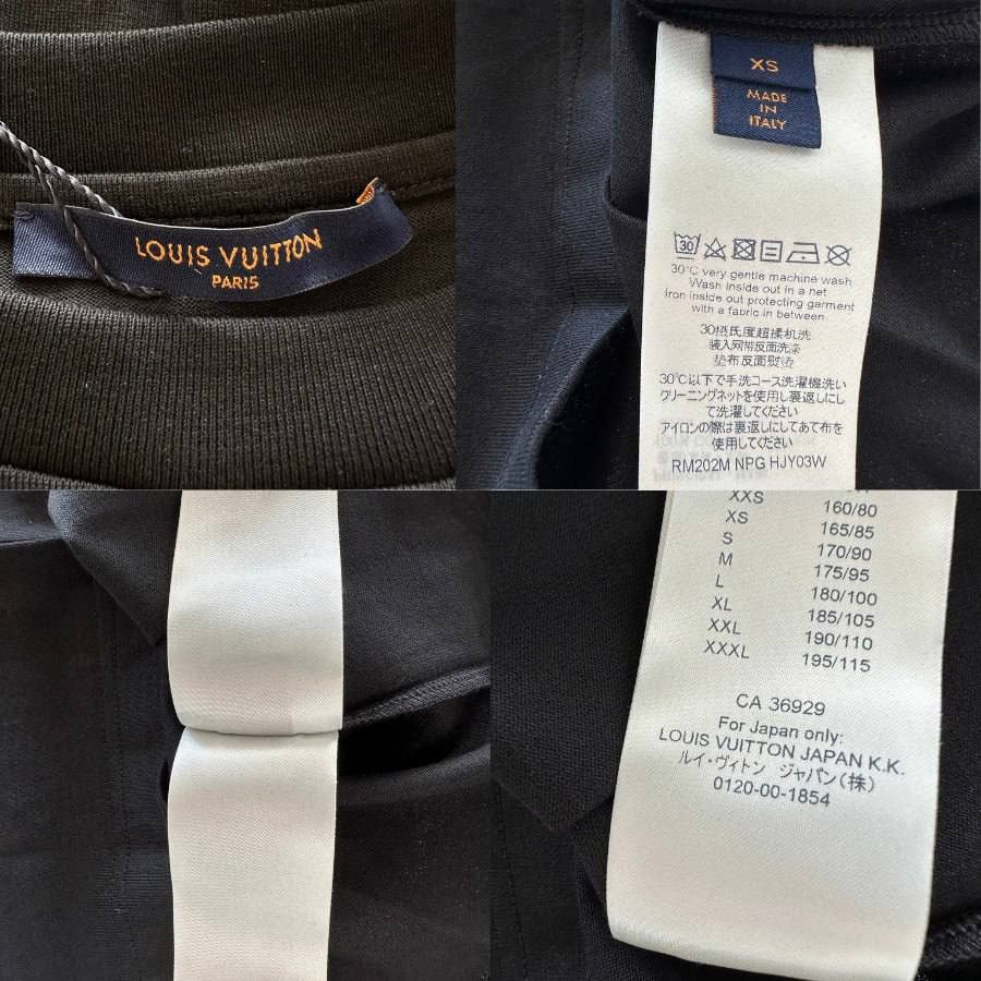 Louis Vuitton LOUIS VUITTON BLACK & WHITE LV STITCH LOGO T-SHIRT Size US XS / EU 42 / 0 - 3 Thumbnail
