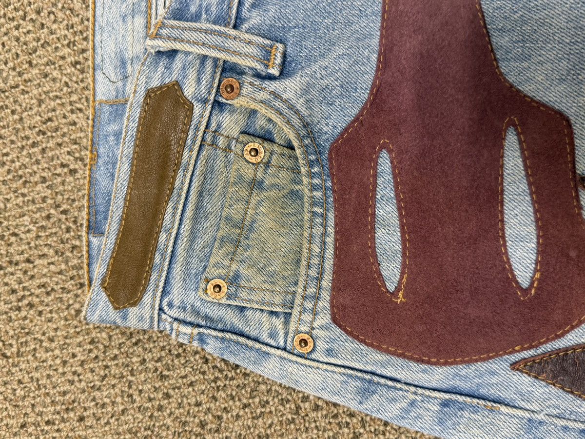 Levi's Vintage Clothing Vintage Levi's Japan 501 Handmade Leather Patch Denim Size US 34 / EU 50 - 6 Thumbnail