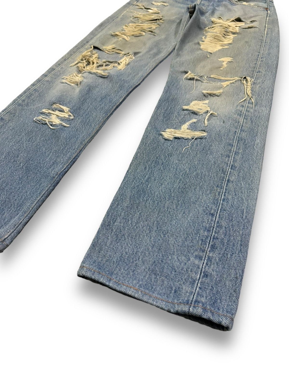 Levi's Vintage 90s Levis 501 Mud Wash Distressed Grunge Jeans Size US 30 / EU 46 - 11 Thumbnail