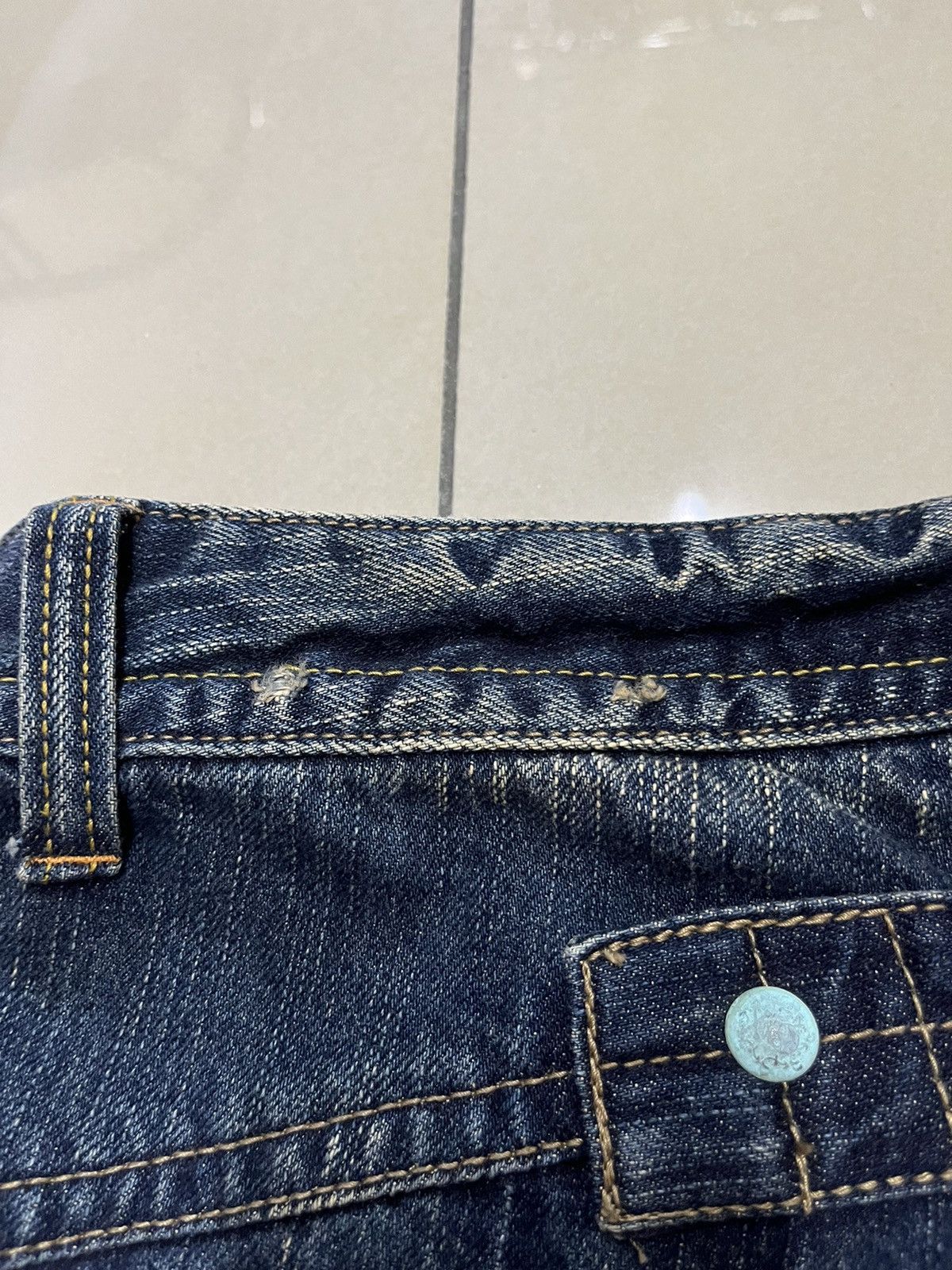 If Six Was Nine blow by blue distressed mud rusty thunder denim buckle back Size US 32 / EU 48 - 22 Thumbnail