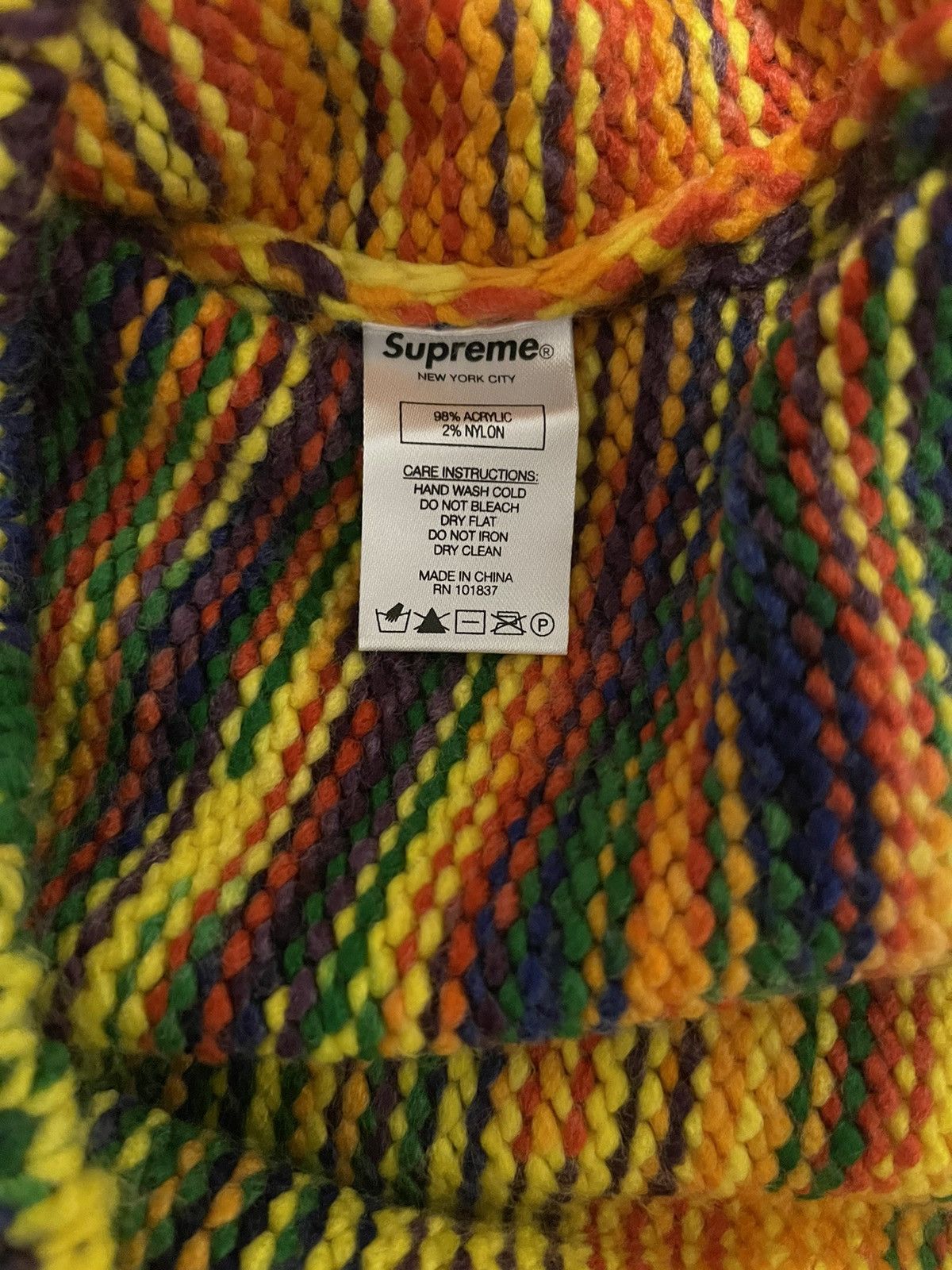Supreme Supreme Static Sweater FW20 Size US M / EU 48-50 / 2 - 5 Thumbnail