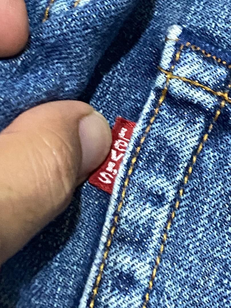 Levi's Vintage Y2K Levi's 504 Blue Washed Distressed Baggy Jeans Size US 34 / EU 50 - 7 Thumbnail