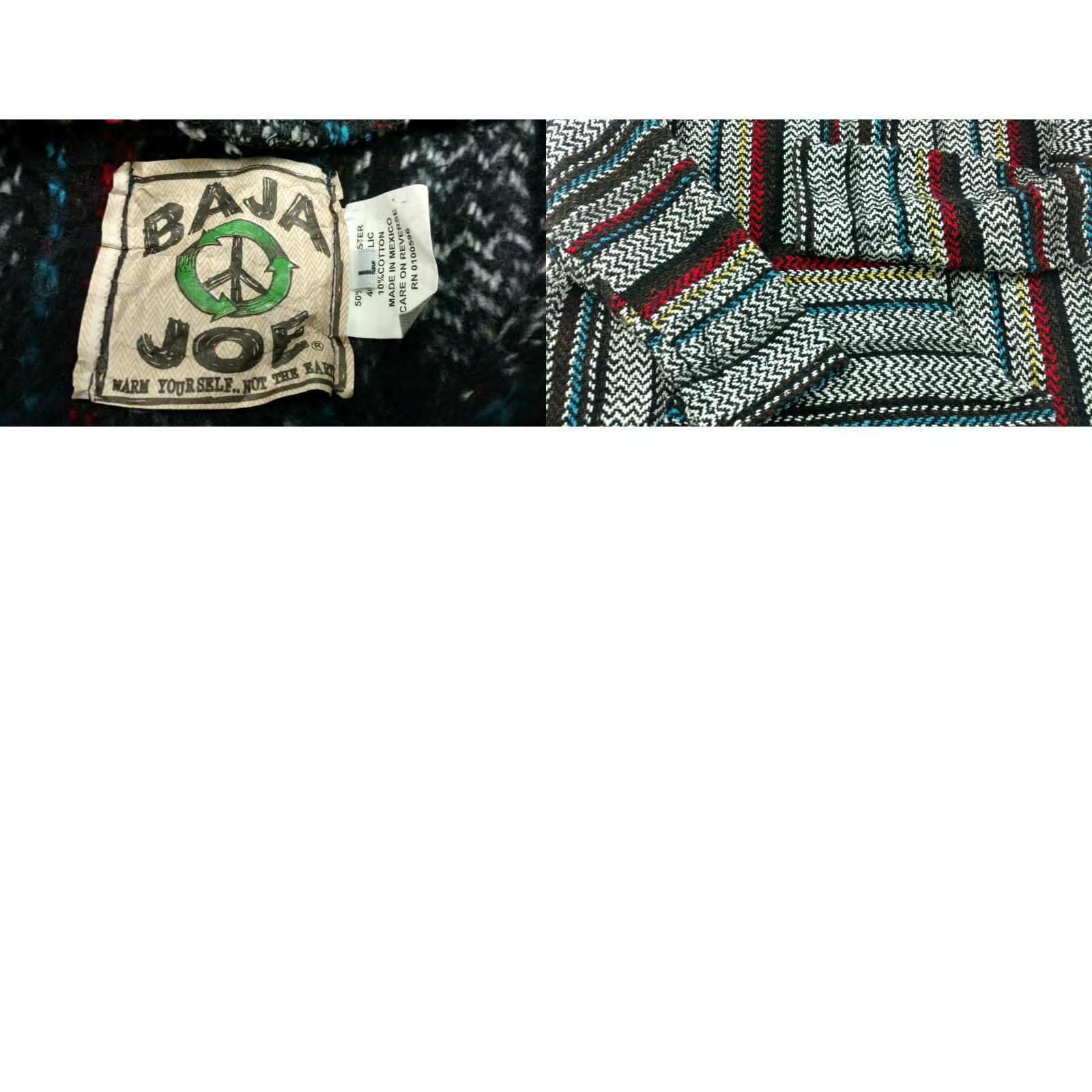 Vintage Baja Joe Mexico Unisex Hippie Baja Skater Surfer Pullover Hoodie Size Large Size US L / EU 52-54 / 3 - 8 Thumbnail