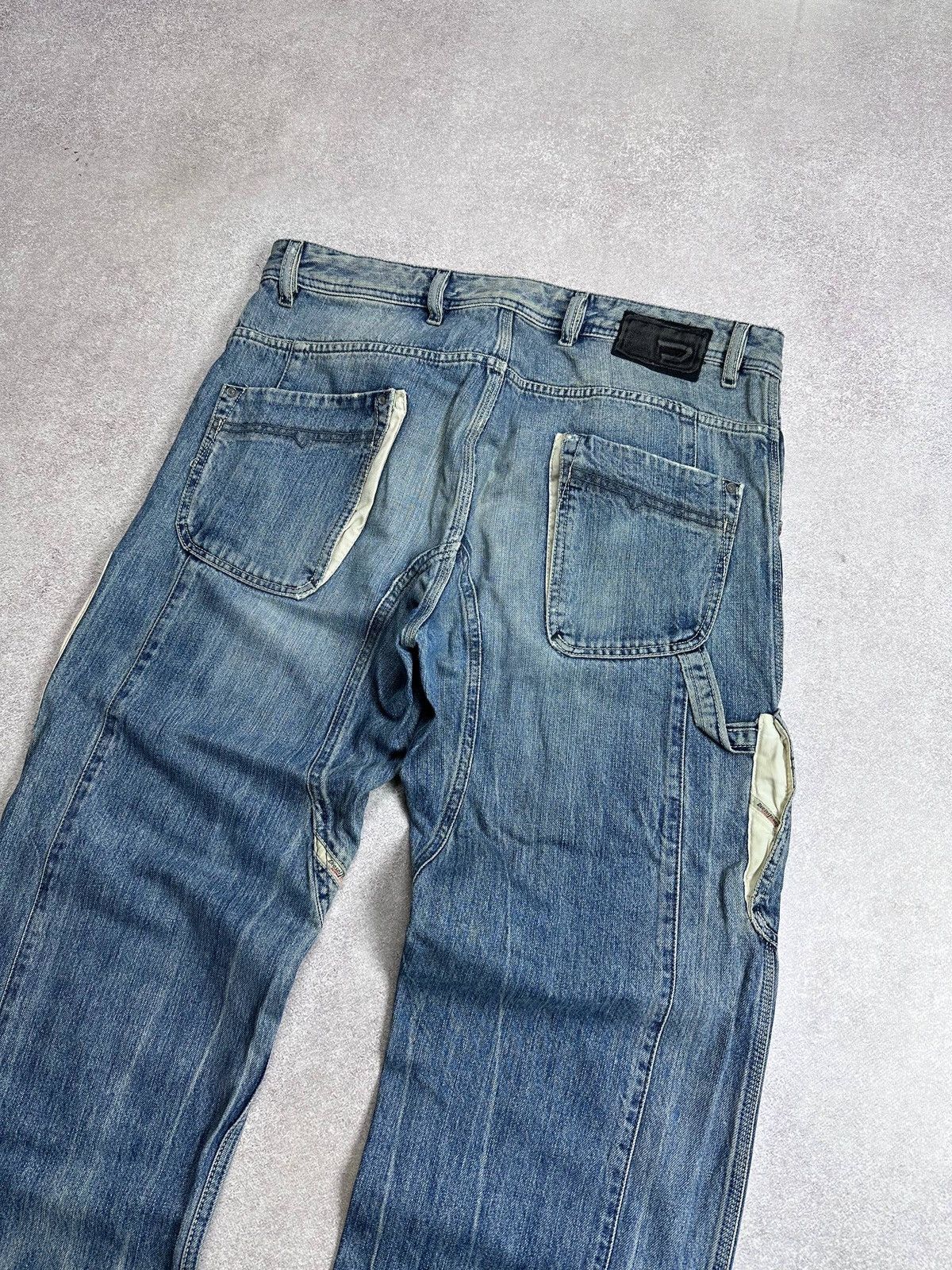 Diesel Vintage Diesel Baggy Workwear Avantgarde Y2K Jeans 33 Size US 33 - 2 Thumbnail