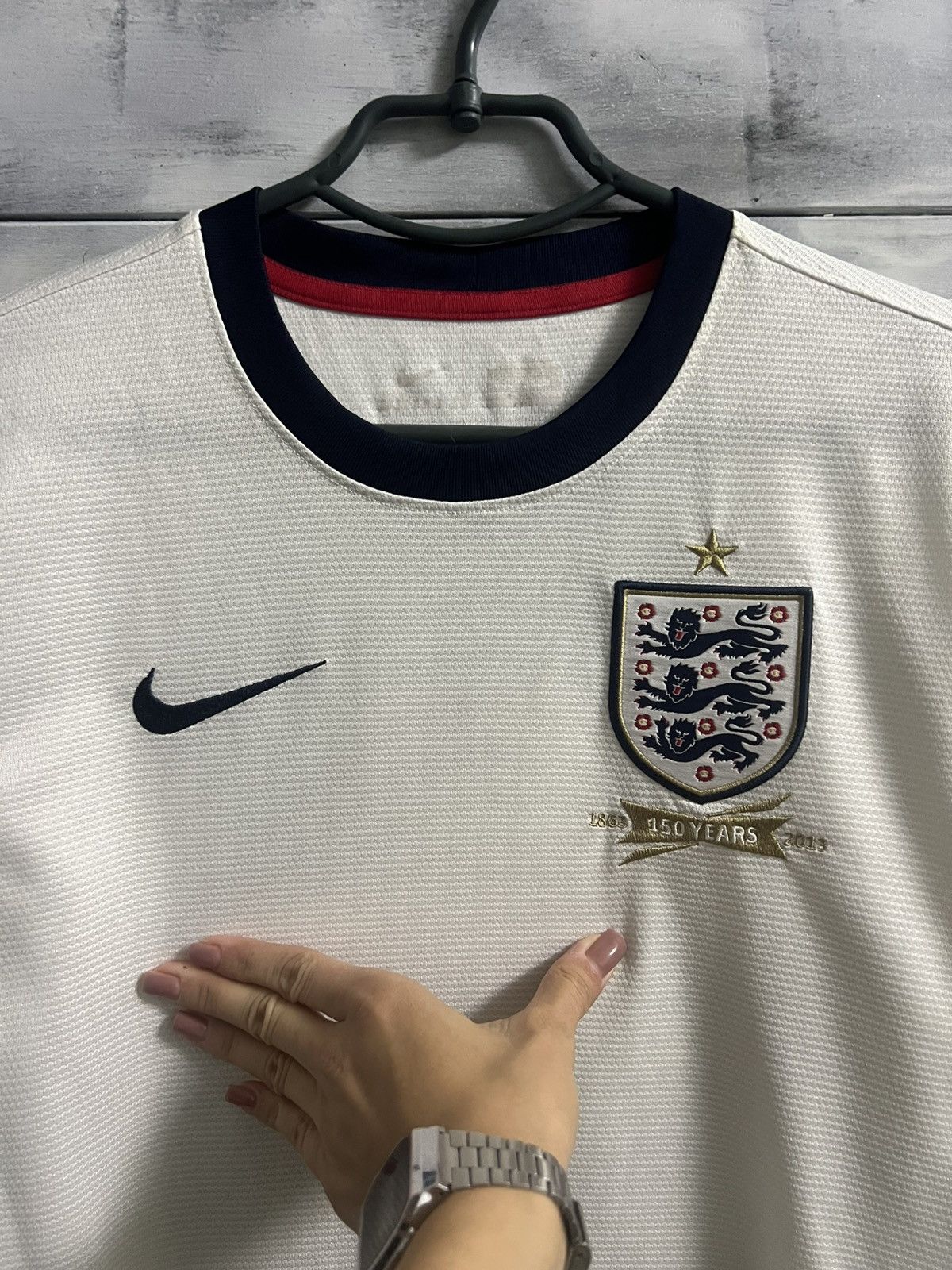 Nike Rare Vintage Soccer Jersey Nike England 150 years Size S Size US S / EU 44-46 / 1 - 2 Thumbnail