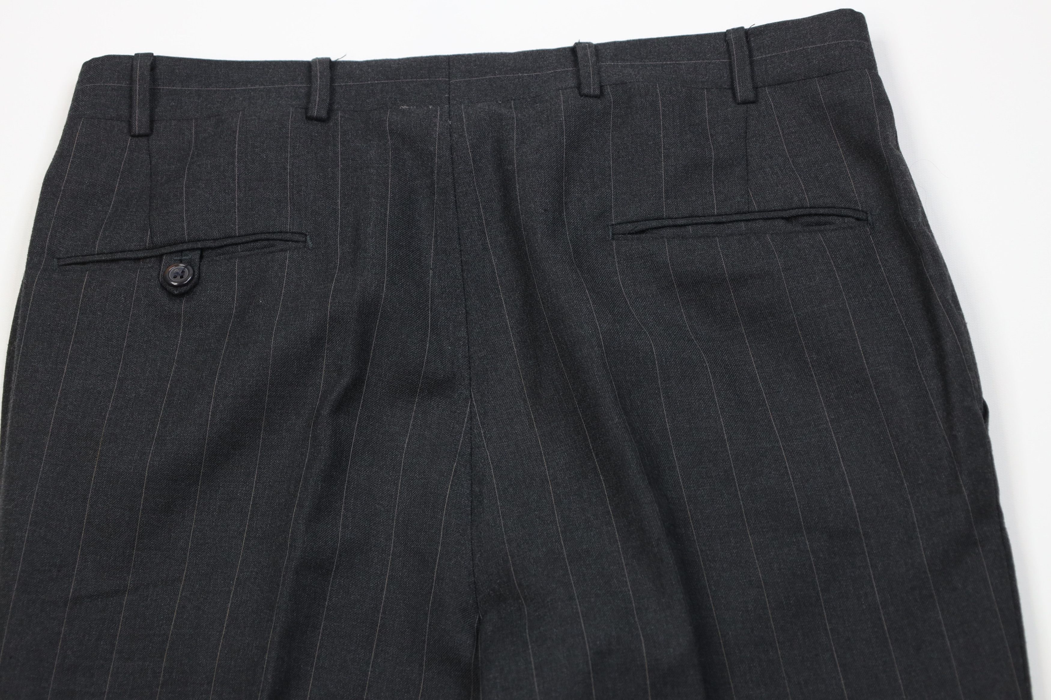Vintage Vintage 70s Streetwear Knit Pinstriped Chino Pants Trousers Size US 34 / EU 50 - 8 Thumbnail