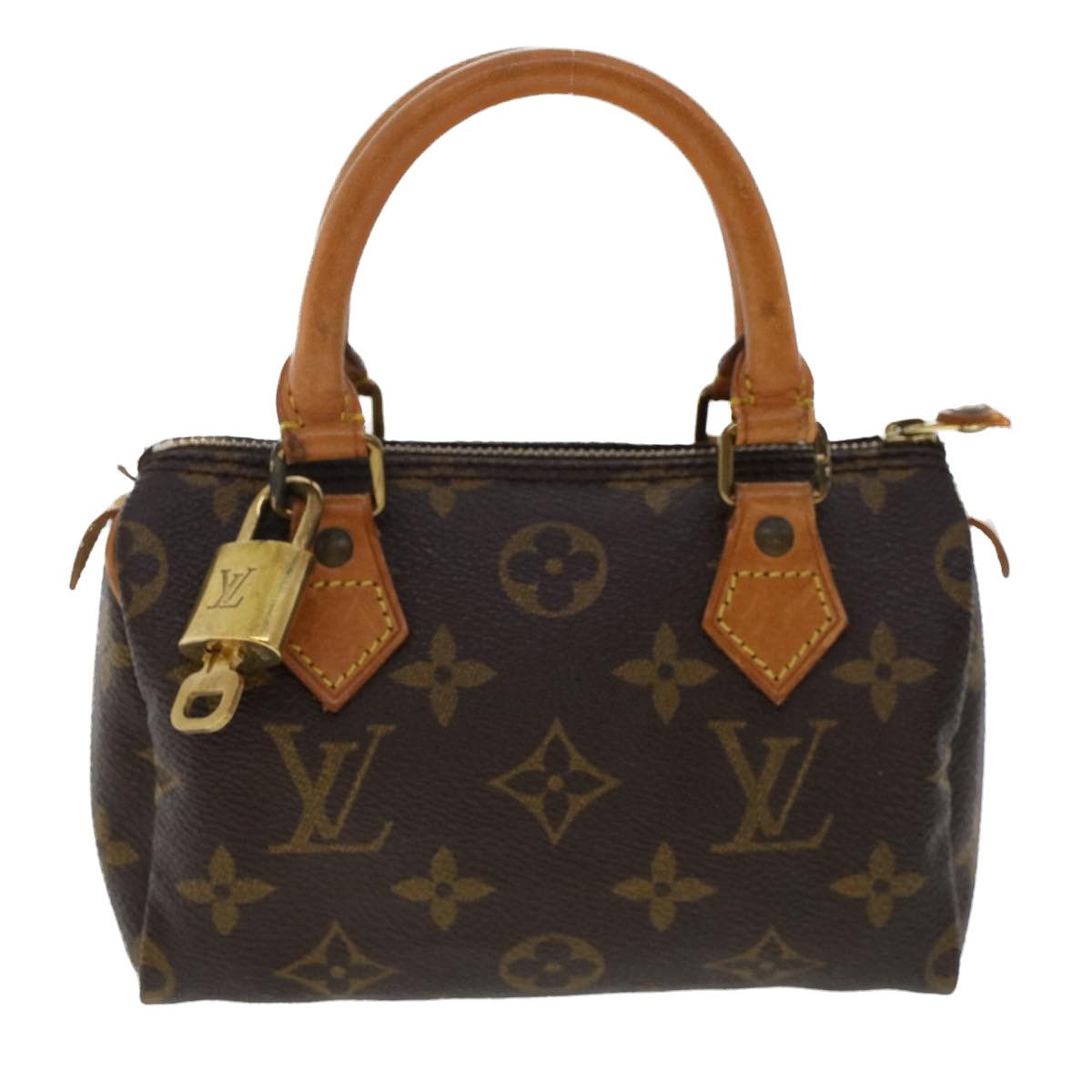 Louis Vuitton Nano Speedy Brown Canvas Handbag (Pre-Owned) Size ONE SIZE - 1 Thumbnail
