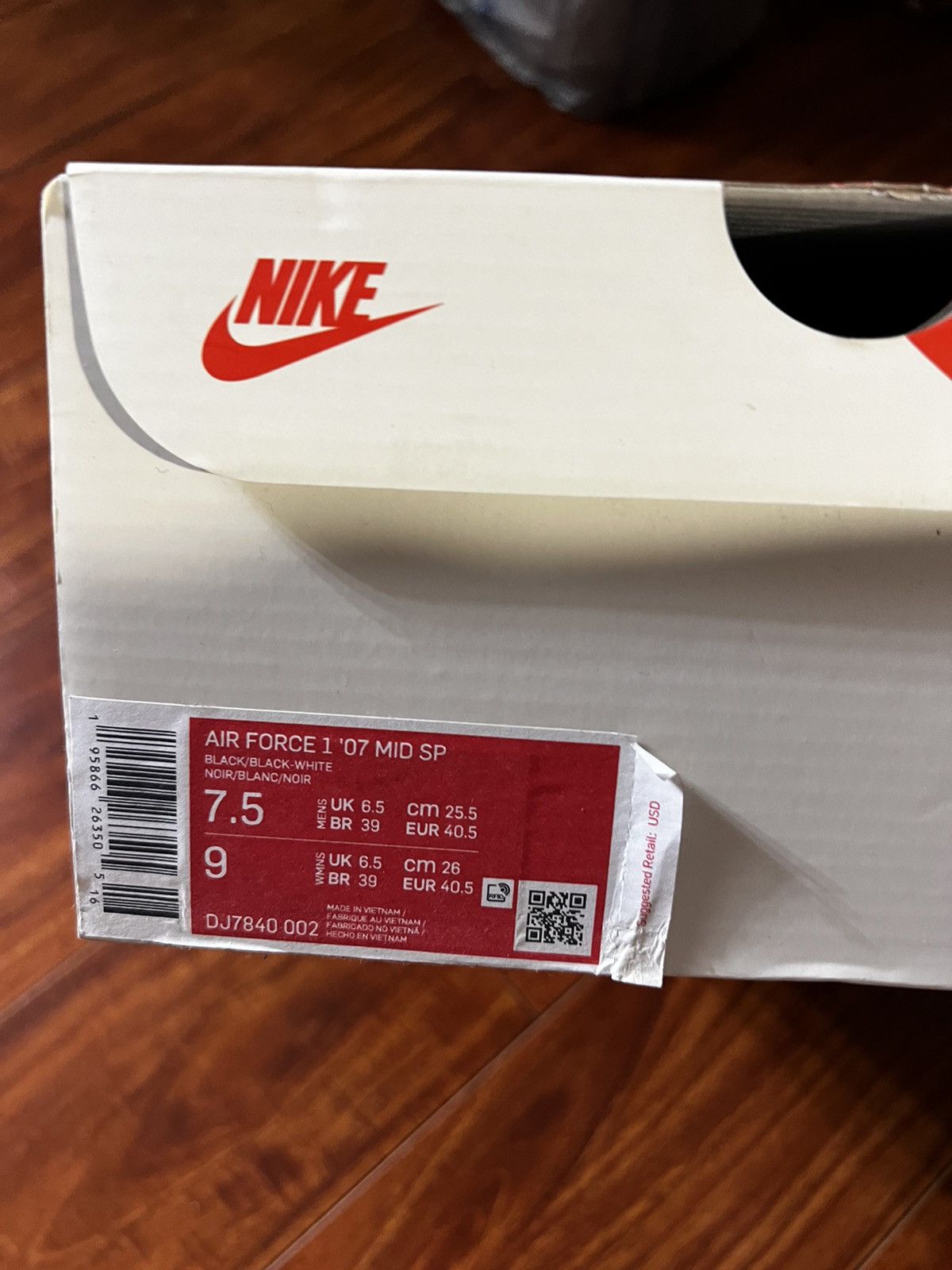 Nike Nike Air Force 1 Stussy Size US 7.5 / EU 40-41 - 8 Thumbnail