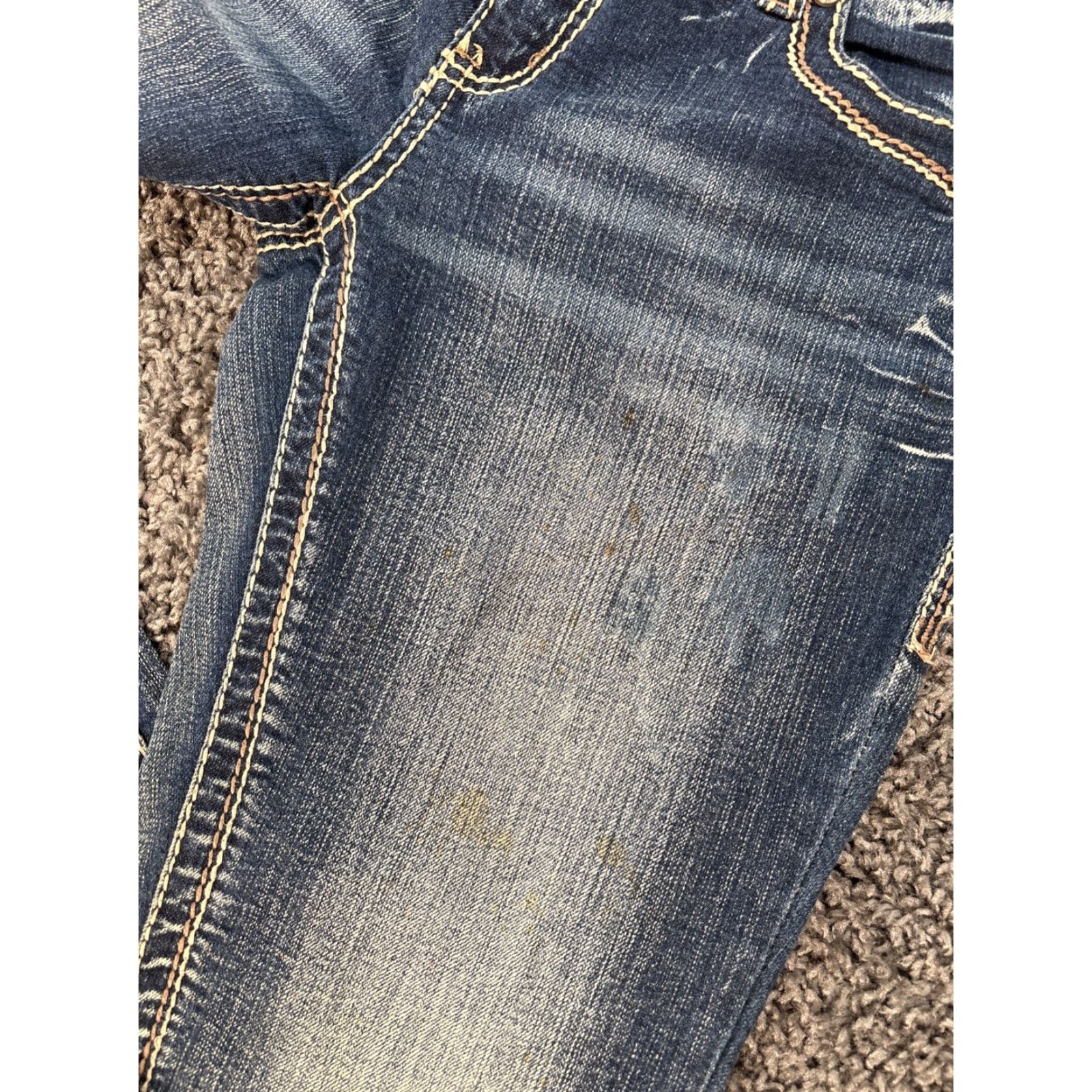 Vintage **Ariya Jeans Womens Blue Boot Cut Distressed Embroidered Stitch** User: Ariya Jeans Womens Blue Boot Cut Distressed Embroidered Stitch Size 32" / US 10 / IT 46 - 6 Thumbnail