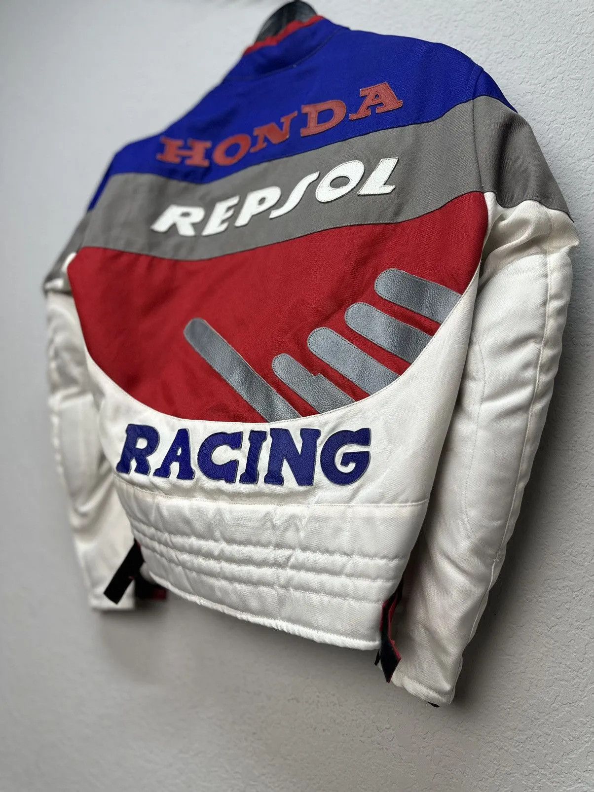 Honda Vintage Leather Jacket Honda Marlboro Red Bull NASCAR Moto Size US S / EU 44-46 / 1 - 21 Thumbnail