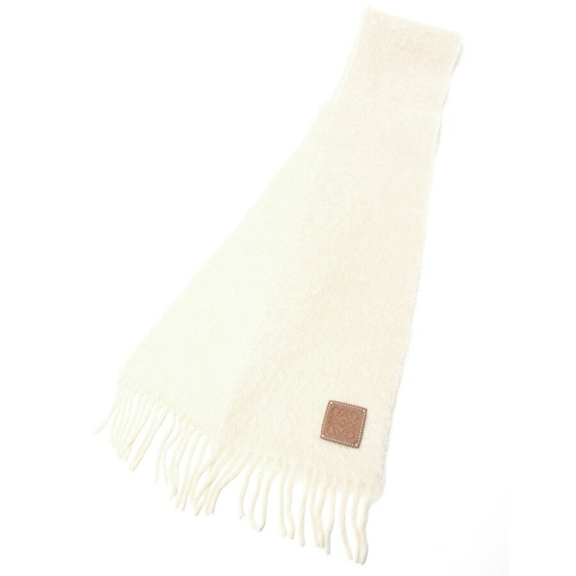 image of Loewe Muffler/scarf F655254X01 Mohair & Wool White, Women's