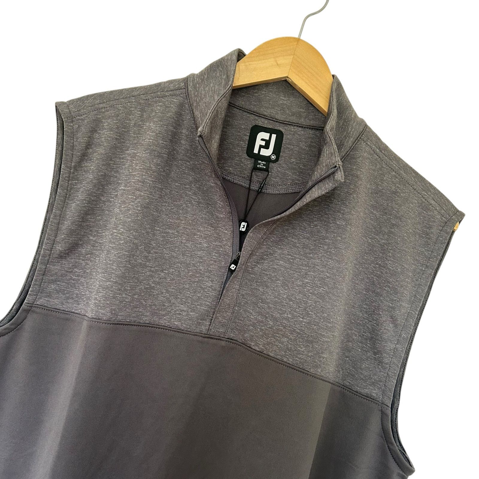 Footjoy FootJoy Gray Quarter Zip Vest Sz M Size US M / EU 48-50 / 2 - 2 Thumbnail