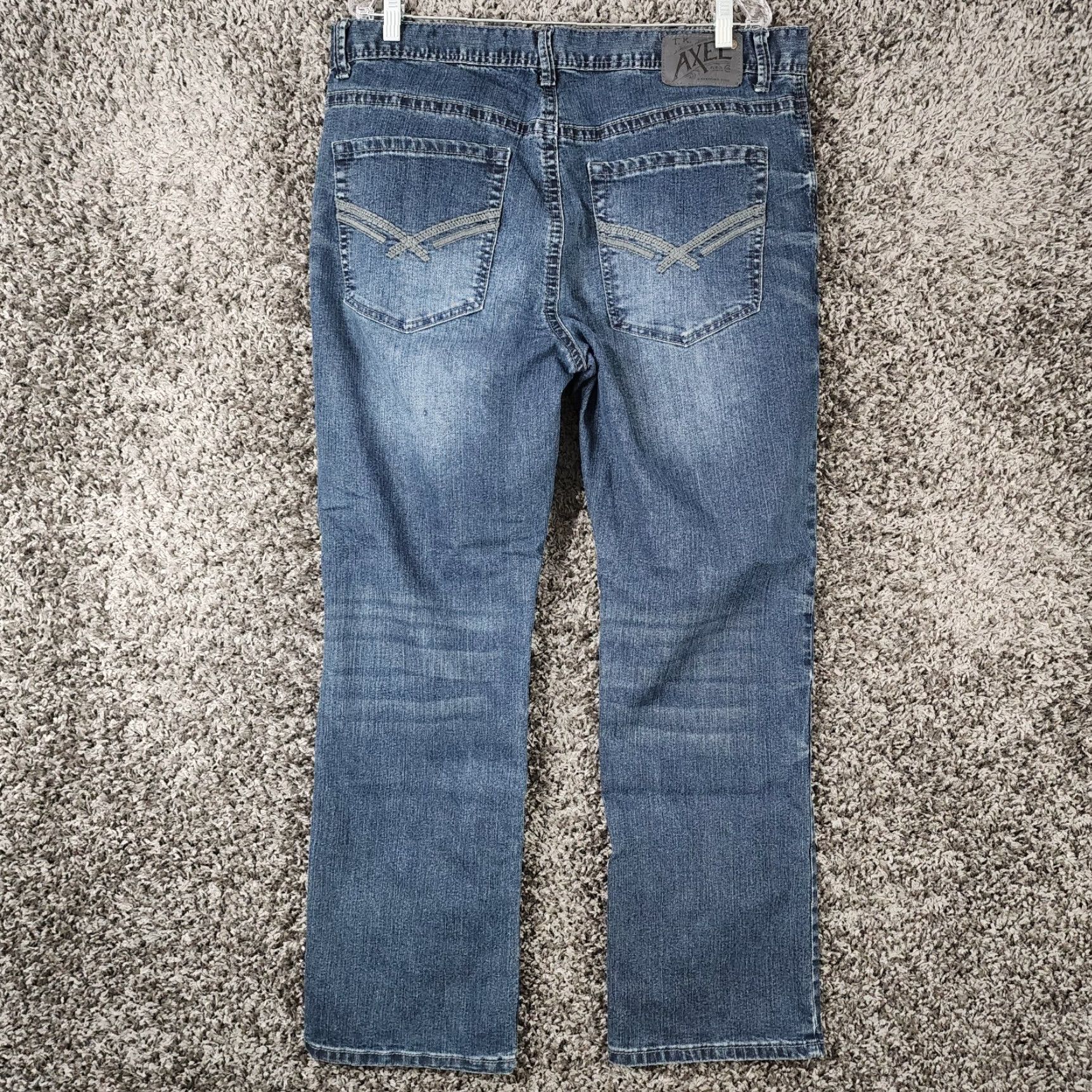 Vintage VINTAGE TK Axel Jeans Slim Straight Mens 38x31 Blue Denim Jeans Mens 90s Style Size US 38 / EU 54 - 6 Thumbnail