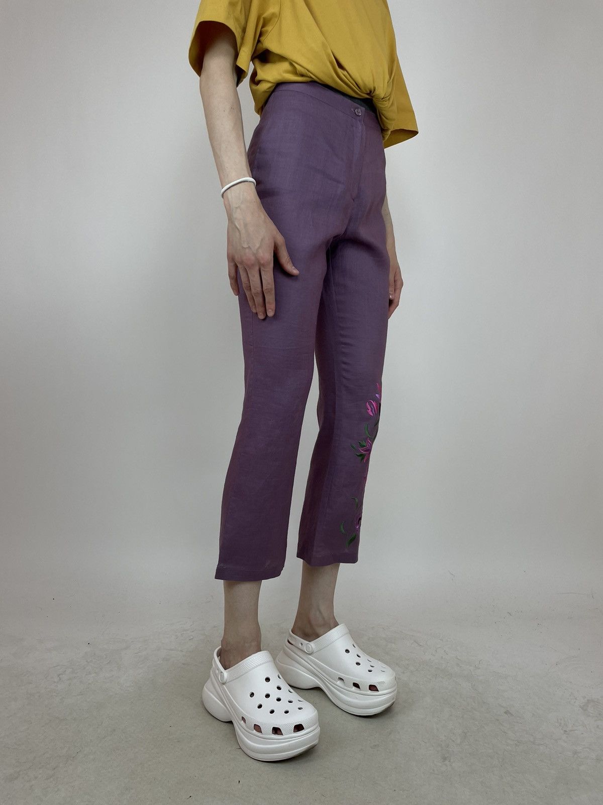 Other NAF NAF RAMIE FLARED CROPPED PANTS Womens size 36 Size 25" / US 0 / IT 36 - 7 Thumbnail