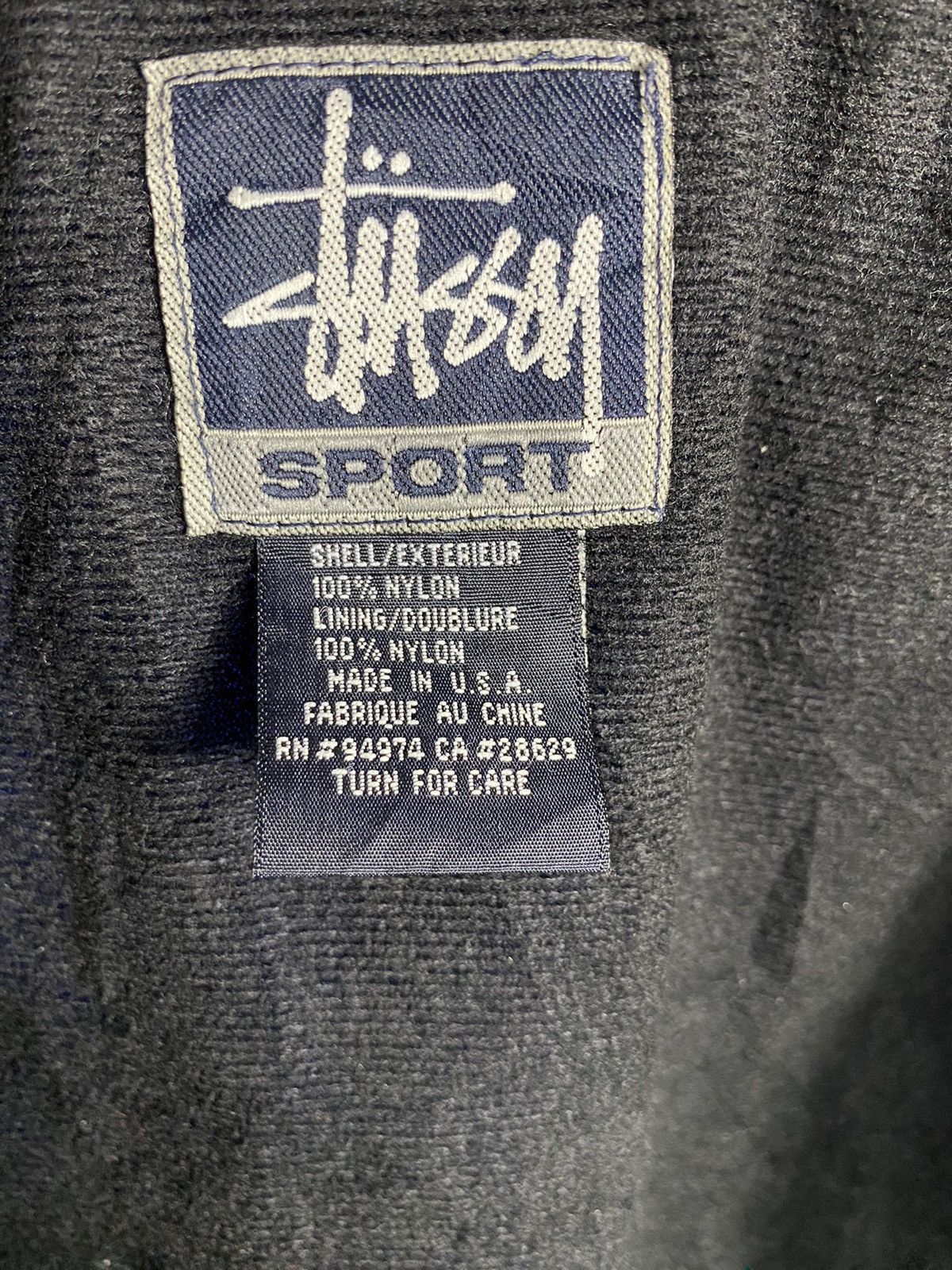Stussy VTG 90s Stussy Big Logo Embroidery Windbraker Zipper Jacket Size US XL / EU 56 / 4 - 9 Thumbnail