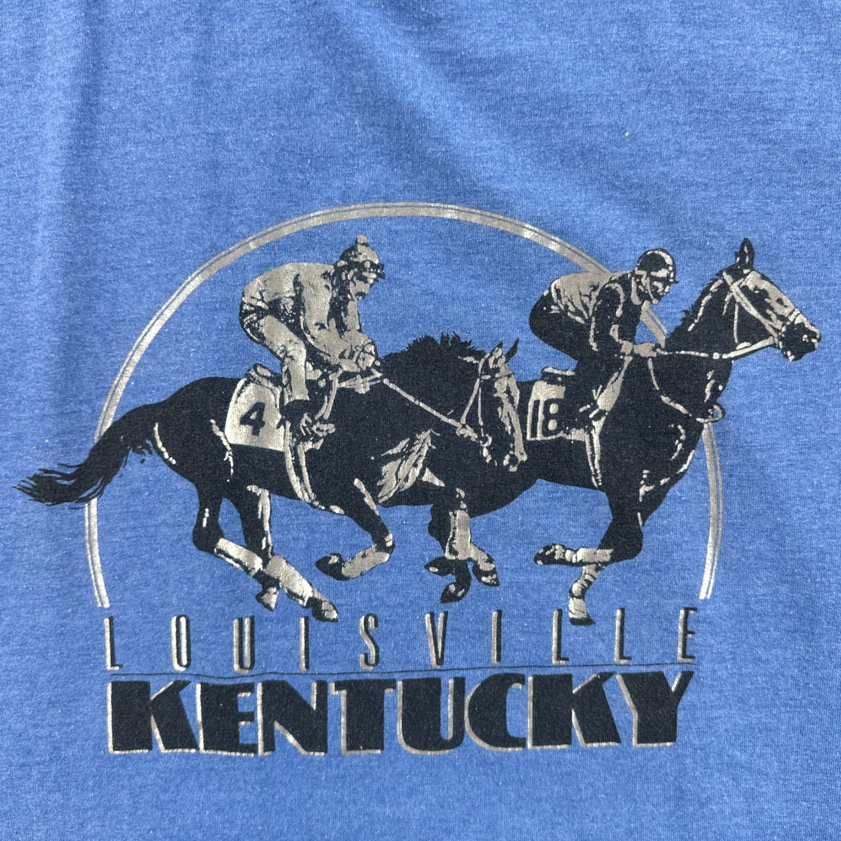 Vintage VINTAGE Screen Stars Best Mens XL Blue Single Stitch Shirt Made In USA Louisville Ky Shirt XL Blue Mens Short Sleeve Crew Neck Knit USA Theme 90s? Size US XL / EU 56 / 4 - 6 Thumbnail