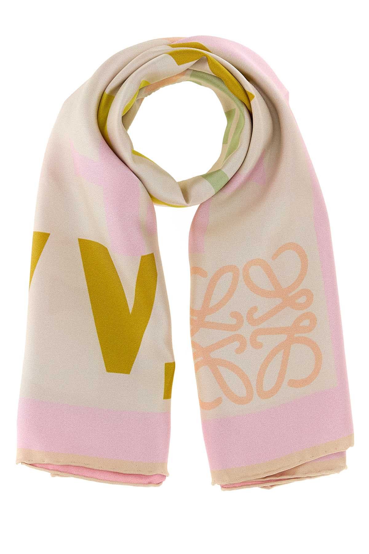 Loewe Printed Silk Foulard Size ONE SIZE - 1 Thumbnail