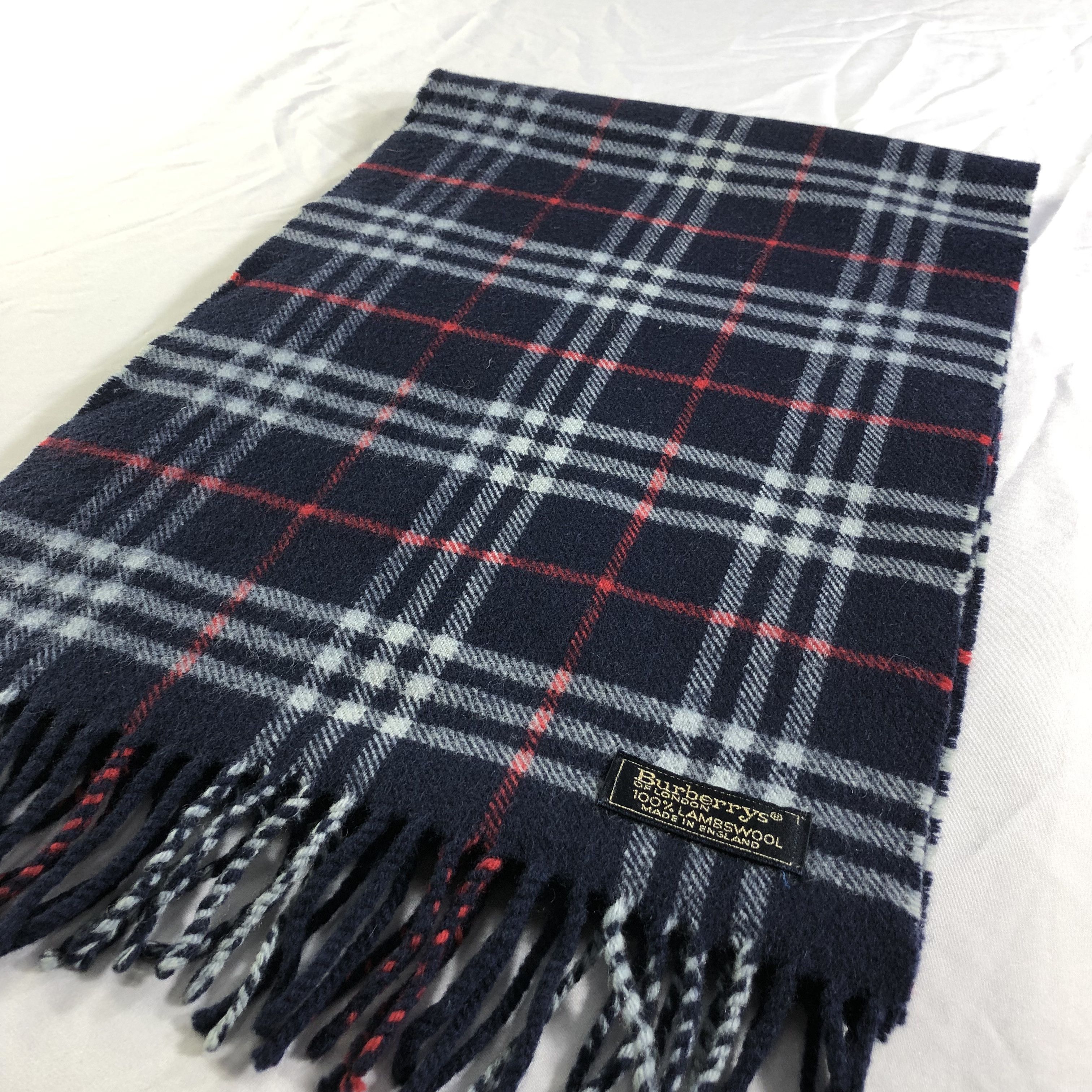 Burberry Burberrys Nova Check Wool Scarf Muffler Neckwear V2286 Size ONE SIZE - 3 Thumbnail