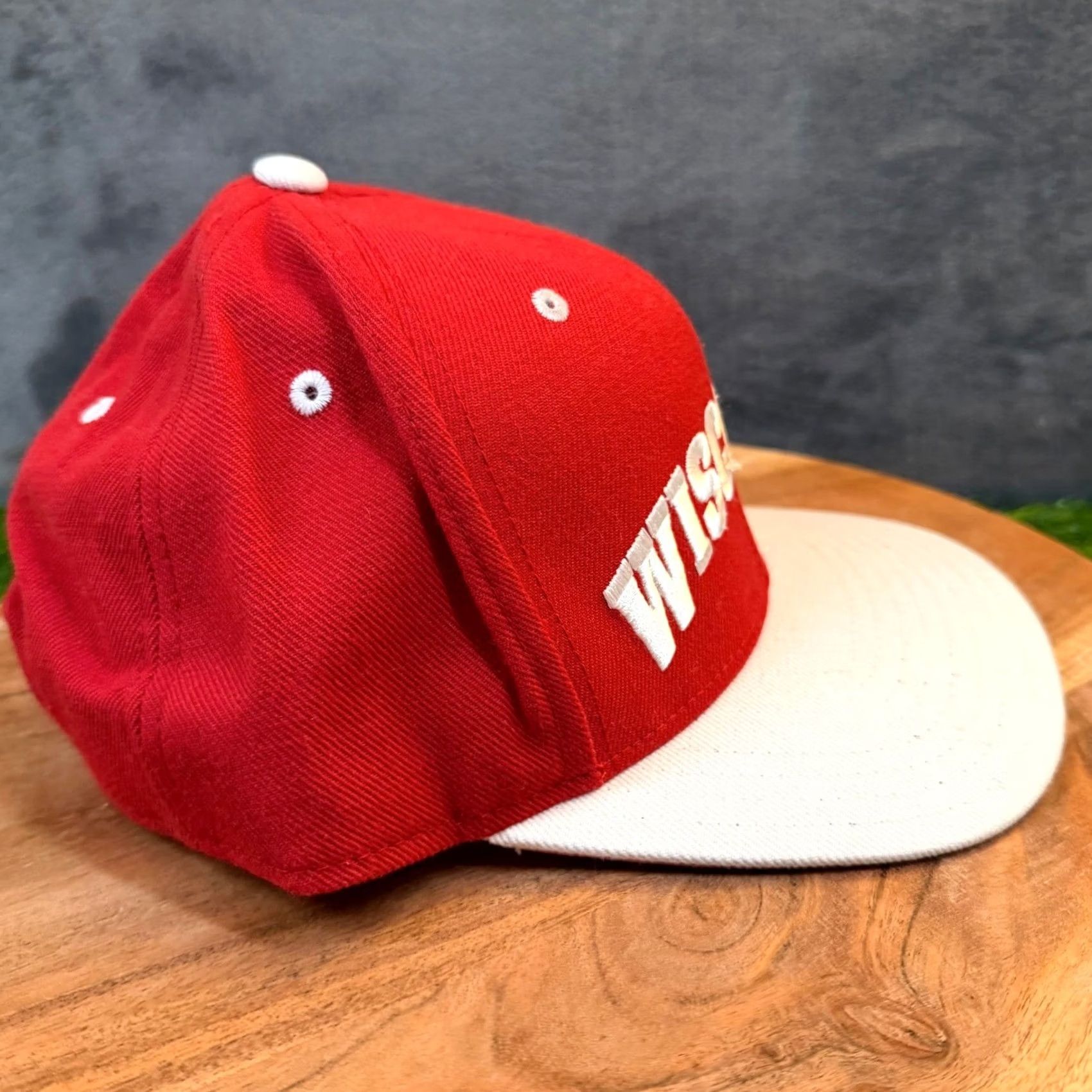 Adidas Adidas Wisconsin Badgers Snapback Hat Mens One Size Red White Trefoil Logo Size ONE SIZE - 3 Thumbnail