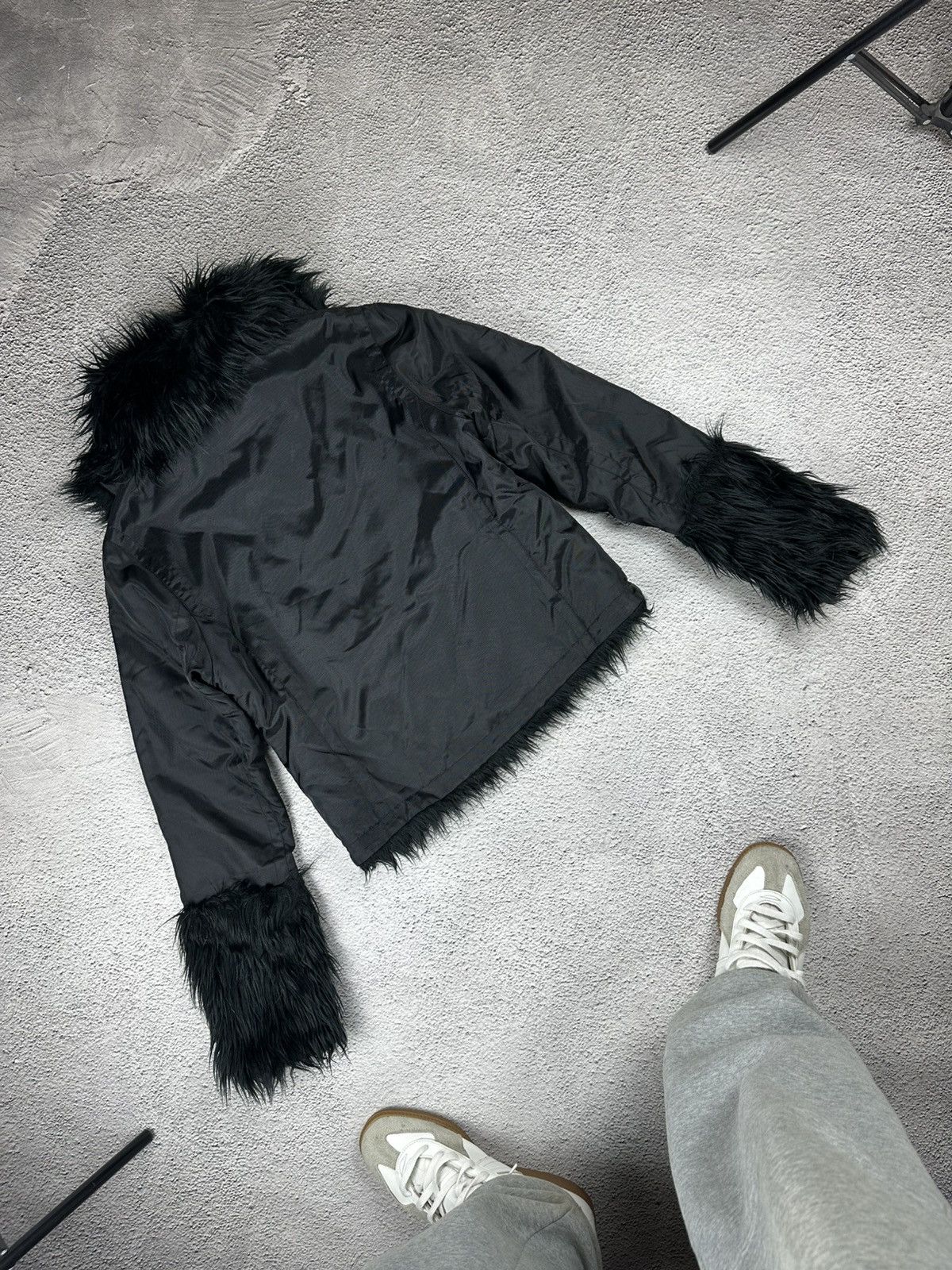 Hysteric Glamour VTG if six nine Fur Faux Bomber Opium Gothic Style Y2K Size S / US 4 / IT 40 - 2 Thumbnail