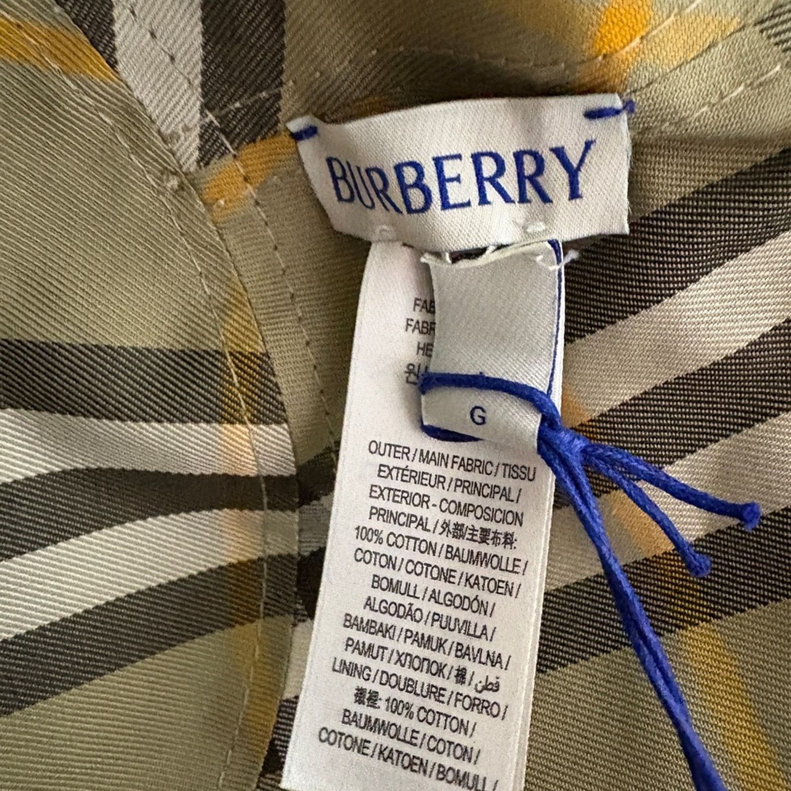 Burberry Burberry Vintage Check reversible bucket hat L Size ONE SIZE - 5 Thumbnail