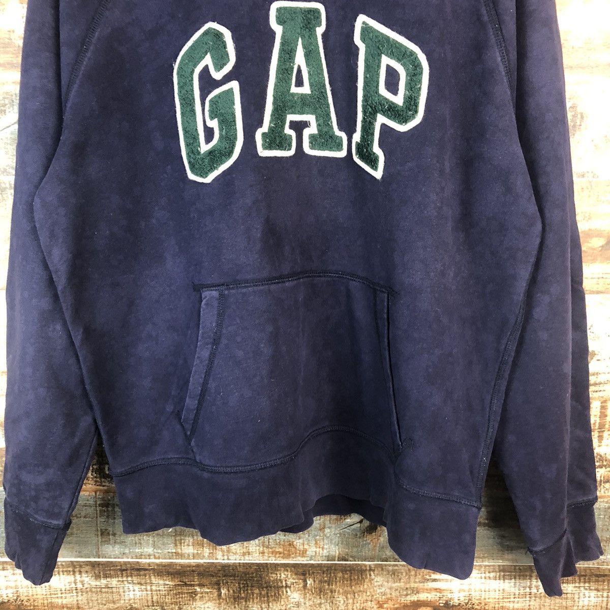 Gap Gap vintage spellout Dark Blue Hoodie #A2003 Size US M / EU 48-50 / 2 - 6 Thumbnail