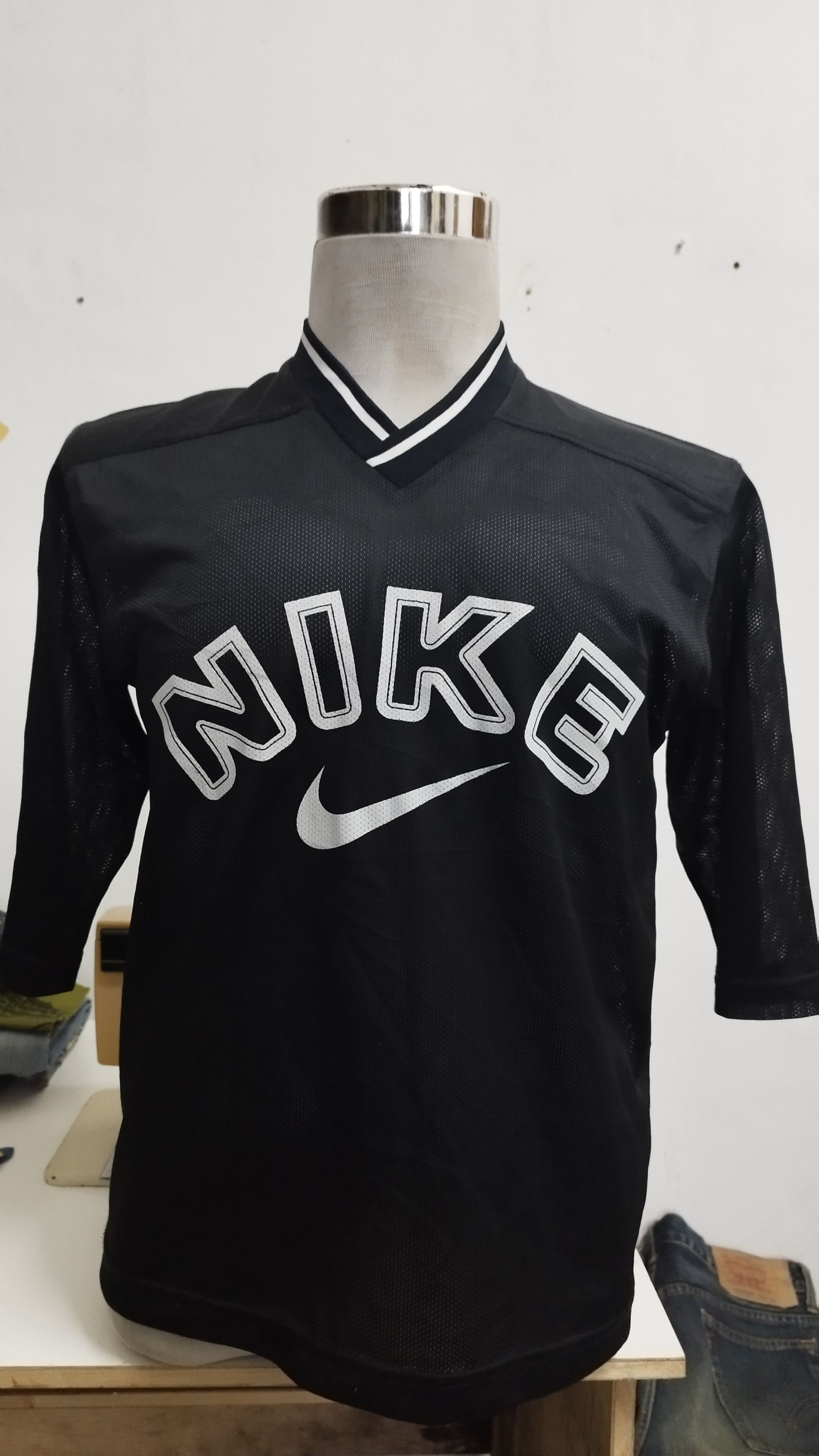 Nike × Vintage Nike big logo Hockey jerseys Size US L / EU 52-54 / 3 - 1 Thumbnail