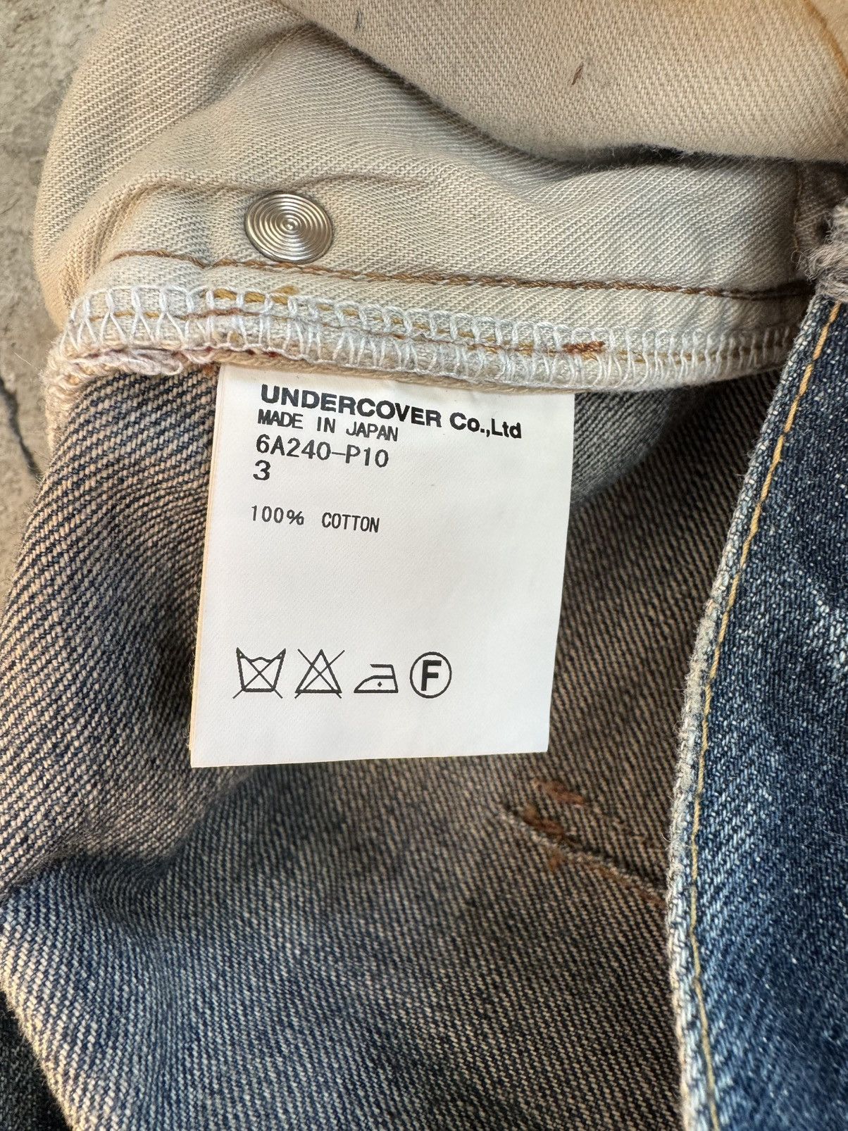 Jun Takahashi × Undercover ARCHIVE UNDERCOVER AW06 GURUGURU BUG DENIM JEANS Size US 32 / EU 48 - 6 Thumbnail