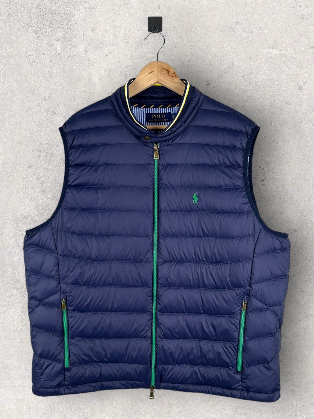 image of Outdoor Life x Polo Ralph Lauren Polo Ralph Laurent Puffer Down Gilet Outdoor in Blue/Navy (Size 2X