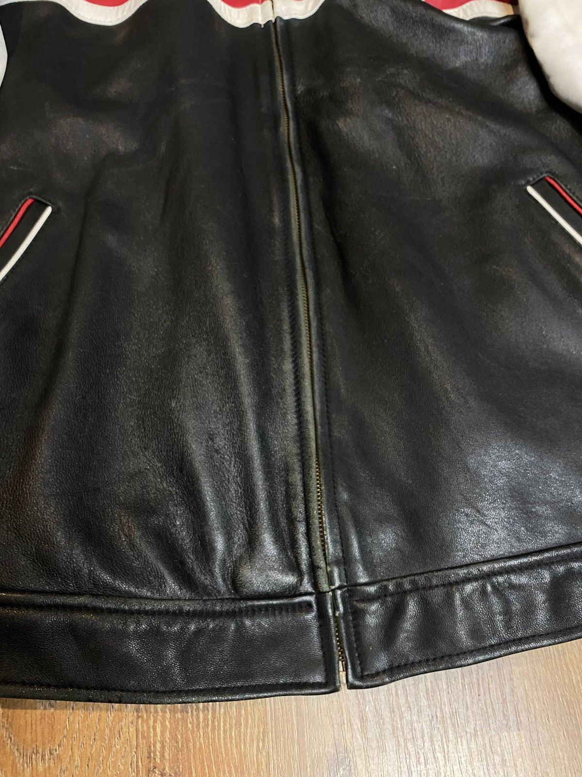 Other McLaren Mercedes Benz Vintage Leather Jacket Racing Nylon Size US XL / EU 56 / 4 - 9 Thumbnail