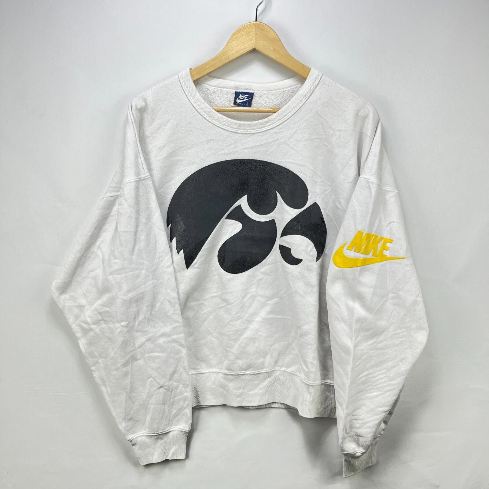 Nike Vintage 80s Nike Iowa Hawkeyes Sweatshirt Large Rare Size ONE SIZE - 1 Thumbnail