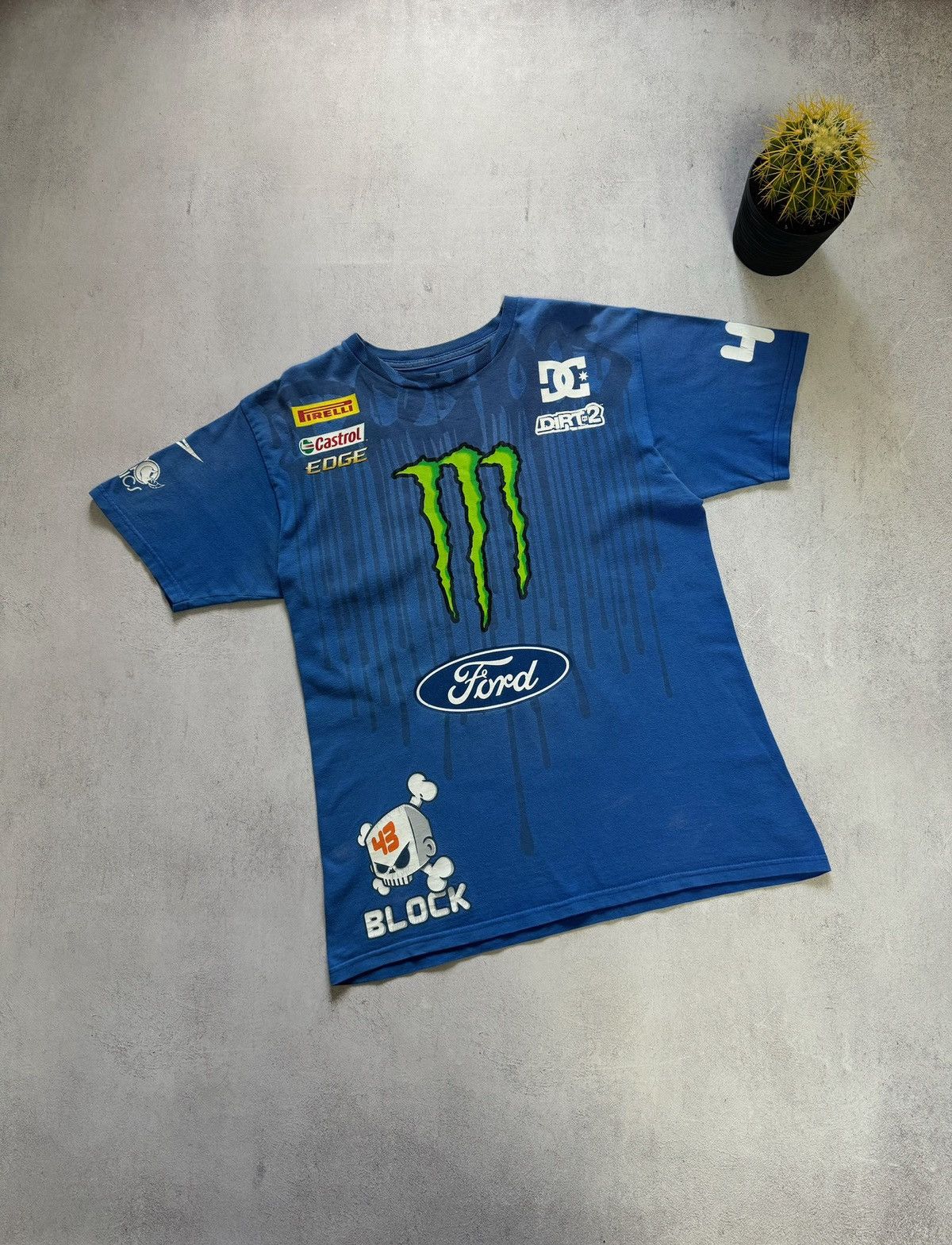DC × Formula 1 Vintage Monster Energy DC Ford Alpine Stars #43 T Shirt 90s Size US M / EU 48-50 / 2 - 1 Thumbnail