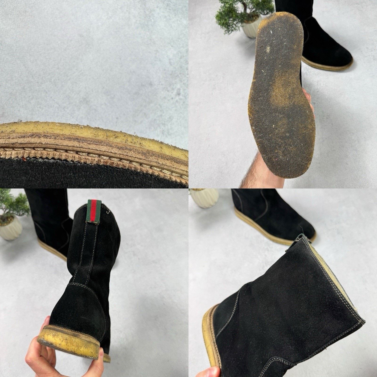 Gucci Gucci Men High Suede Fur Boot Winter Black Size US 9 Size US 9 / EU 42 - 24 Thumbnail
