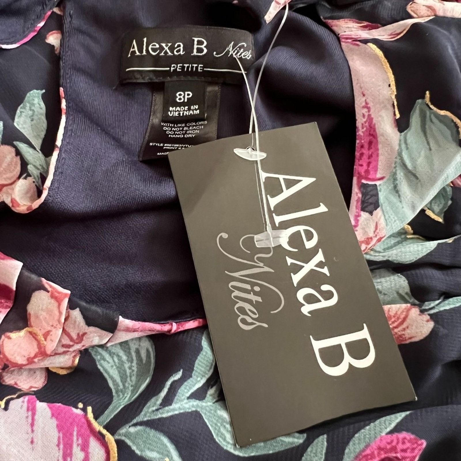 Other Alexa B Nites Floral A Line Maxi Dress Petite, 8P Size M / US 6-8 / IT 42-44 - 5 Thumbnail