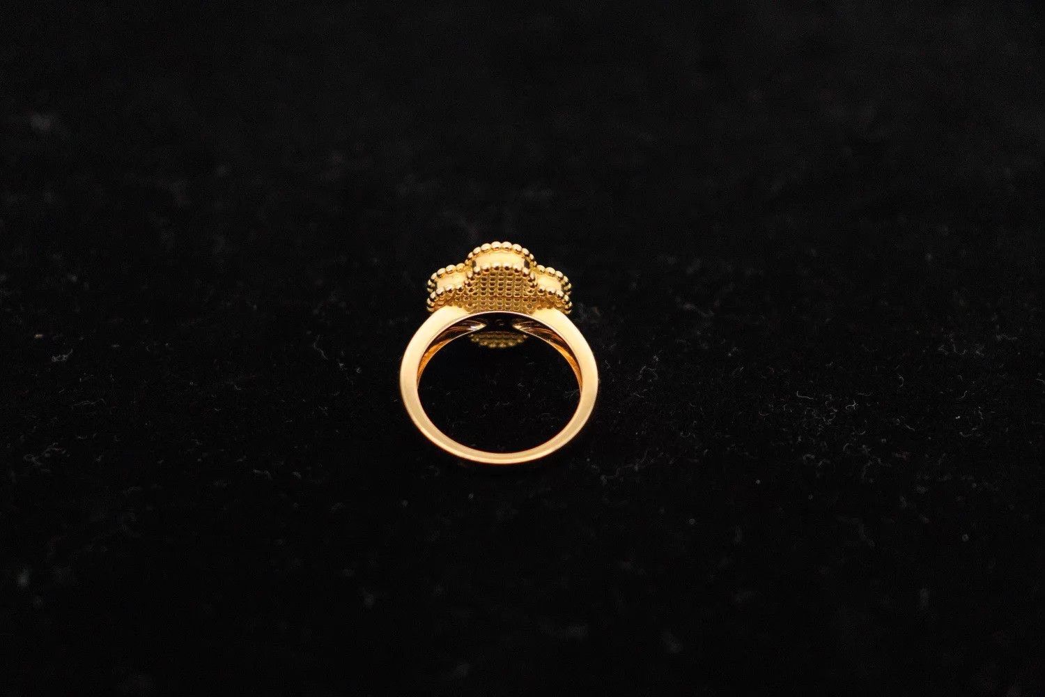 Van Cleef & Arpels VC&A 18K Rose Gold JB Open Ring Size 51 Size ONE SIZE - 4 Thumbnail
