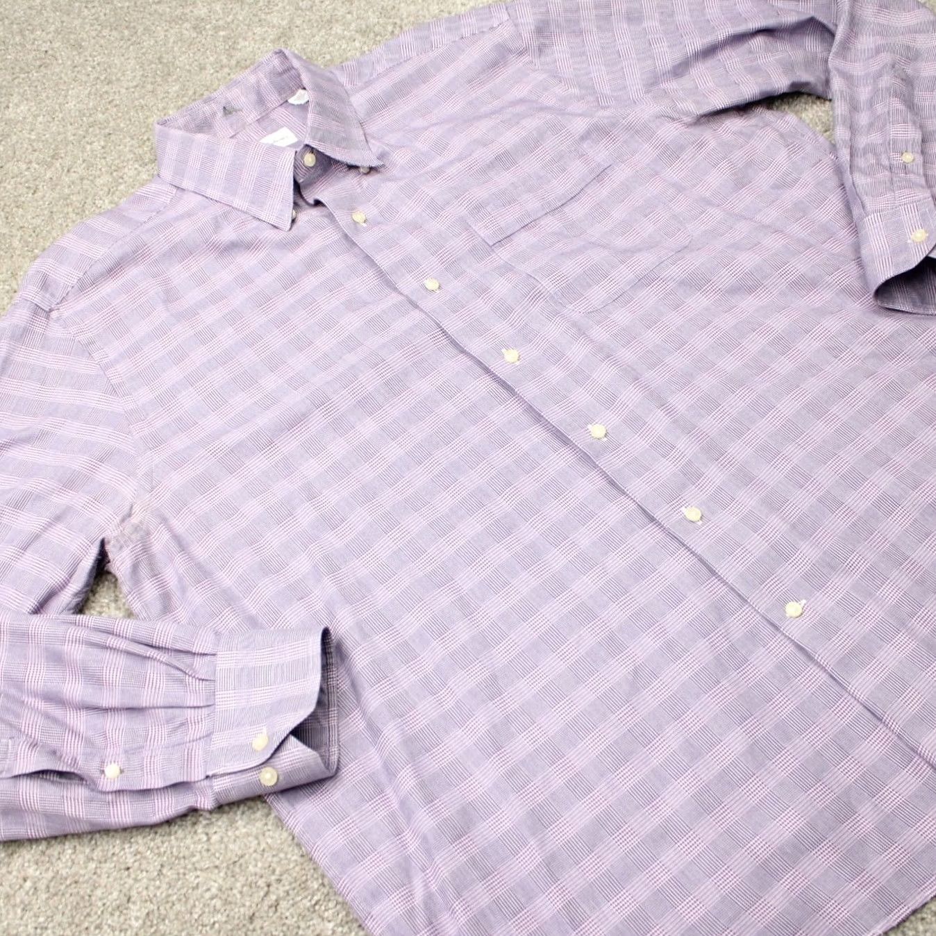 Tommy Bahama Tommy Bahama Shirt Mens 17 36/37 Purple 100% Cotton Long Sleeve Button Down Size US XL / EU 56 / 4 - 5 Thumbnail