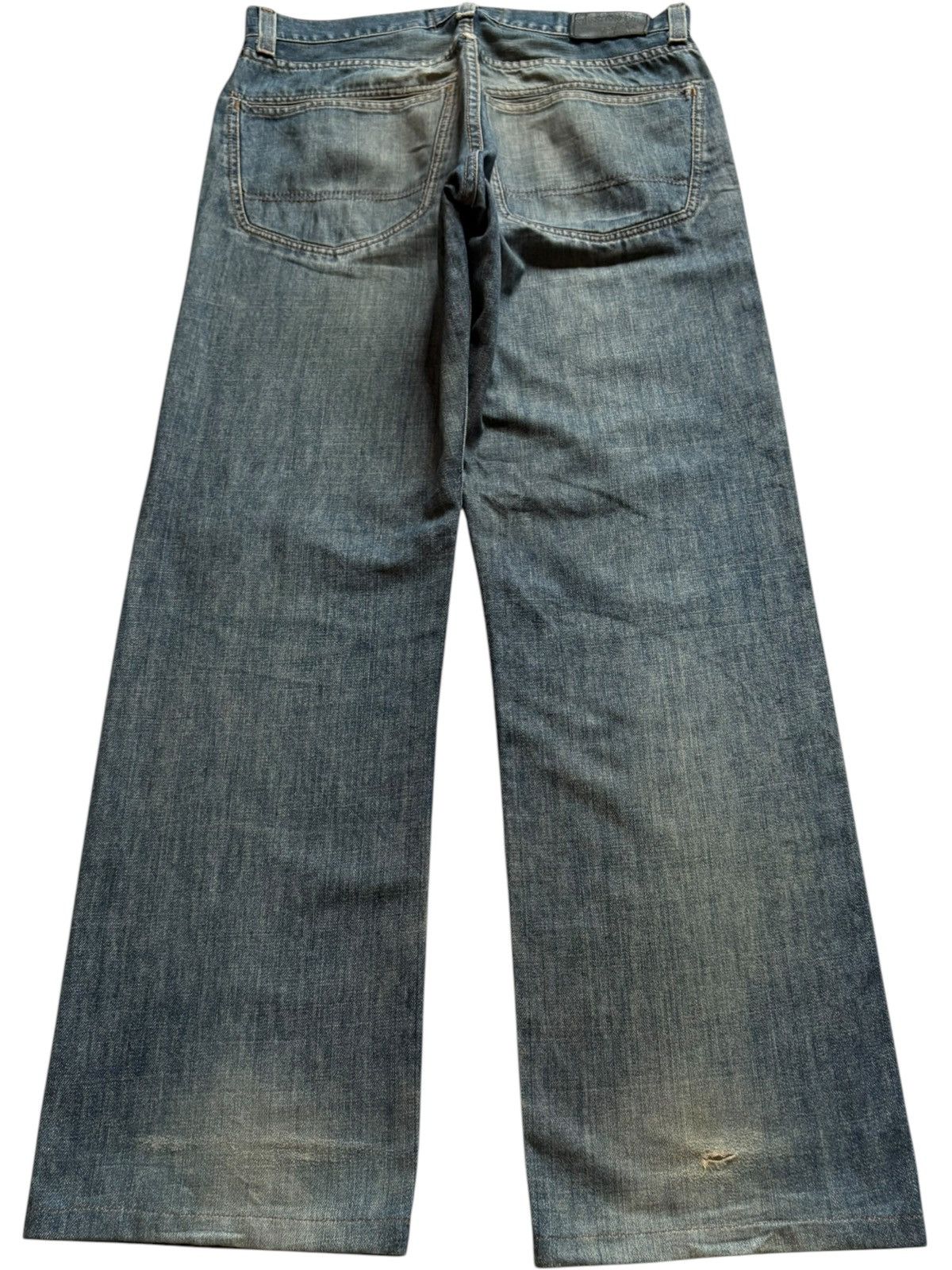 Stussy Vintage Stüssy Mud Wash Distressed Loose Baggy Jeans Size US 33 - 2 Thumbnail