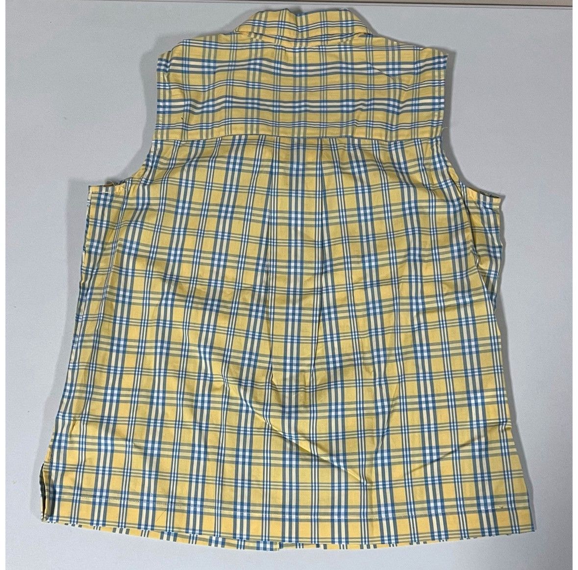 Liz Claiborne Liz Claiborne Yellow Plaid Button-Down Top Blouse Size S 🩵✨ Size S / US 4 / IT 40 - 5 Thumbnail