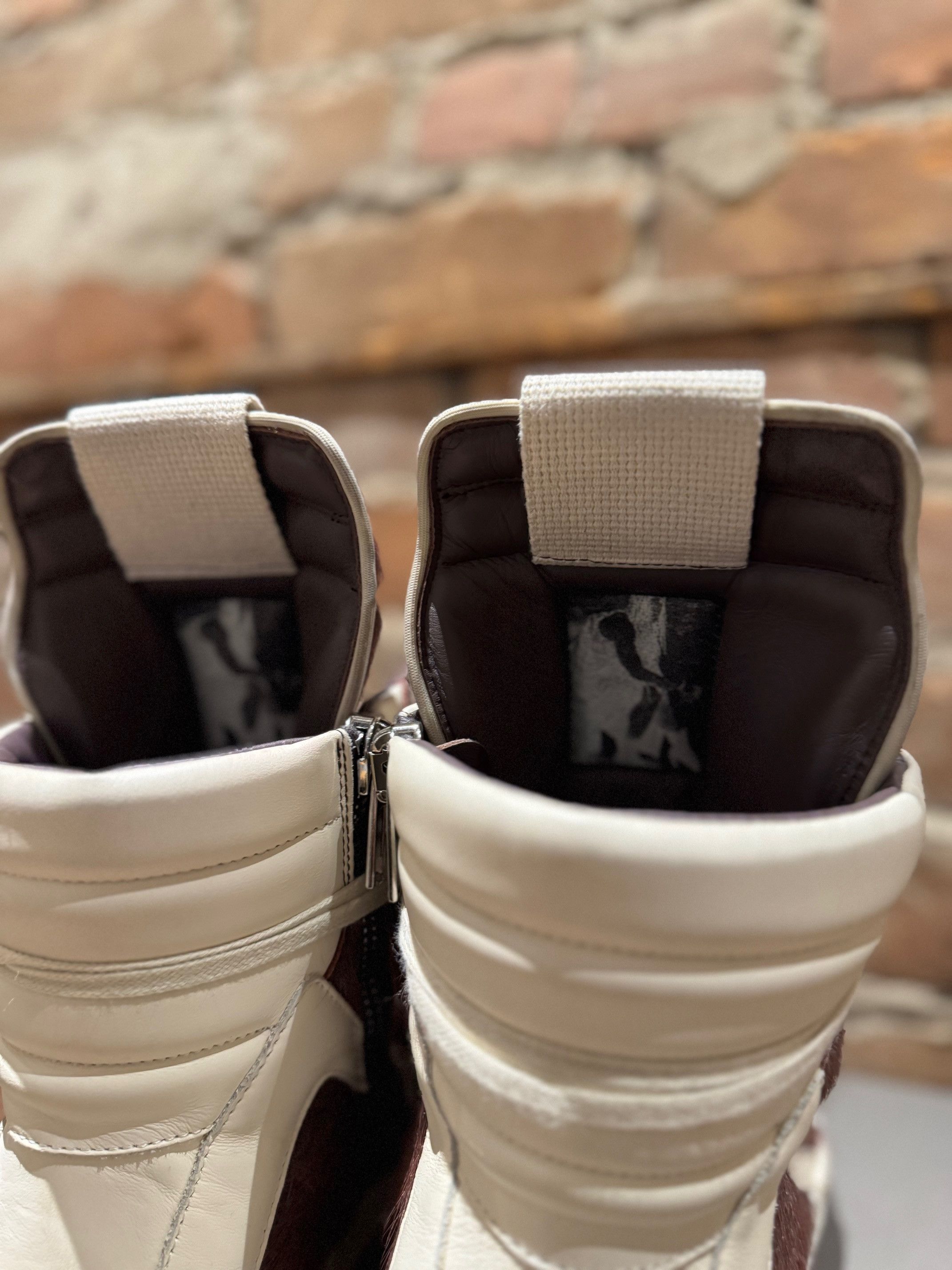 Rick Owens Rick Owens Mainline Geobasket — “Amethyst/Milk” pony hair Size US 9 / EU 42 - 4 Thumbnail