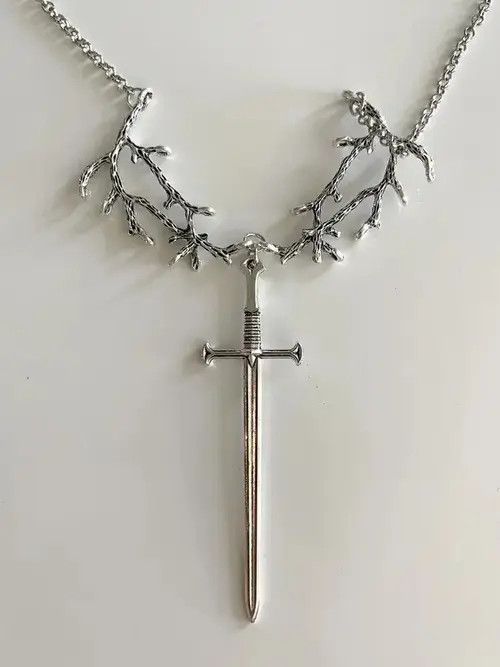Other STEAL! Vintage 2000s Tree Branch Sword Necklace Size ONE SIZE - 2 Thumbnail