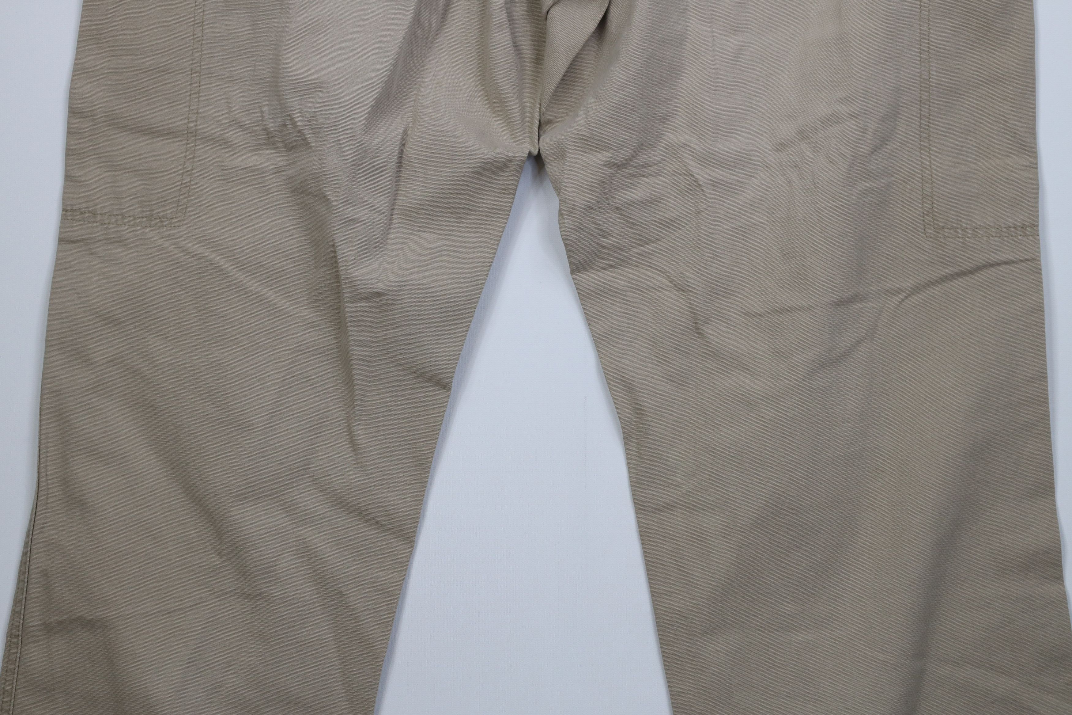 Woolrich Woolen Mills Vintage 90s Woolrich Baggy Wide Leg Cargo Pants Beige Size US 40 / EU 56 - 16 Thumbnail