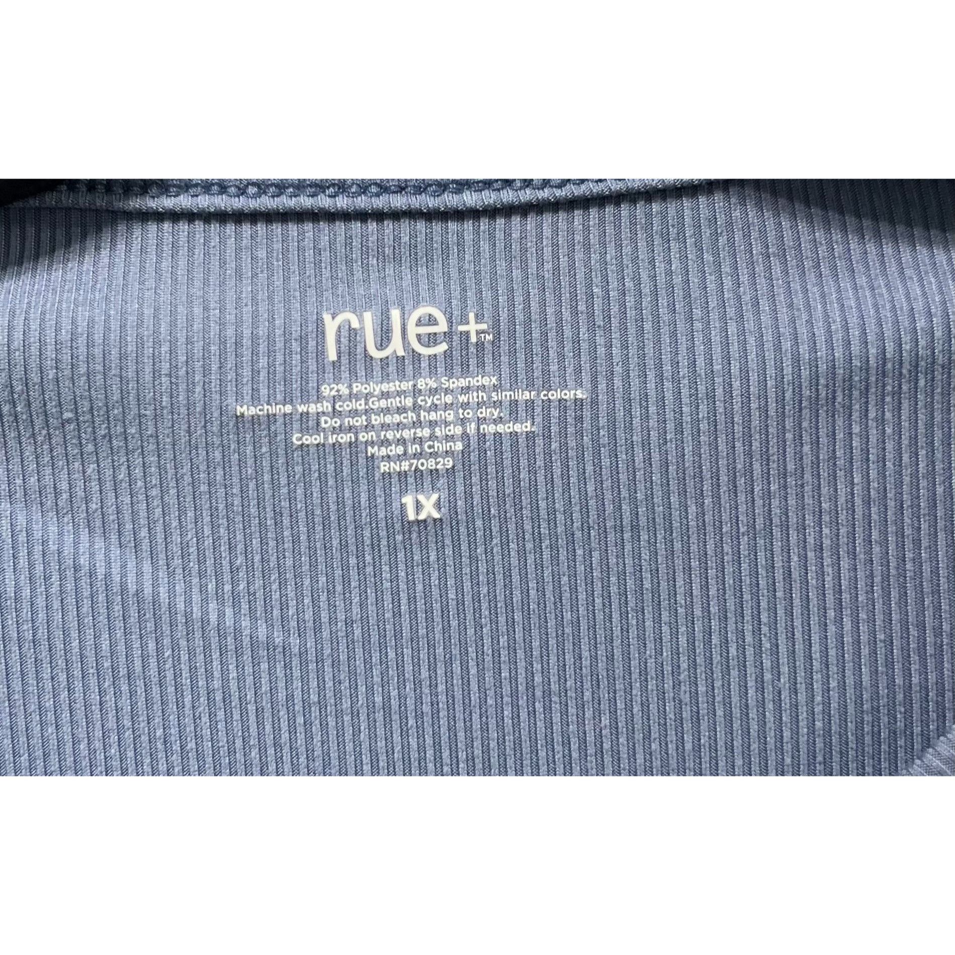 Other Rue + - Women's Short Sleeve T-Shirt - Light Blue - 1X Size XL / US 12-14 / IT 48-50 - 9 Thumbnail