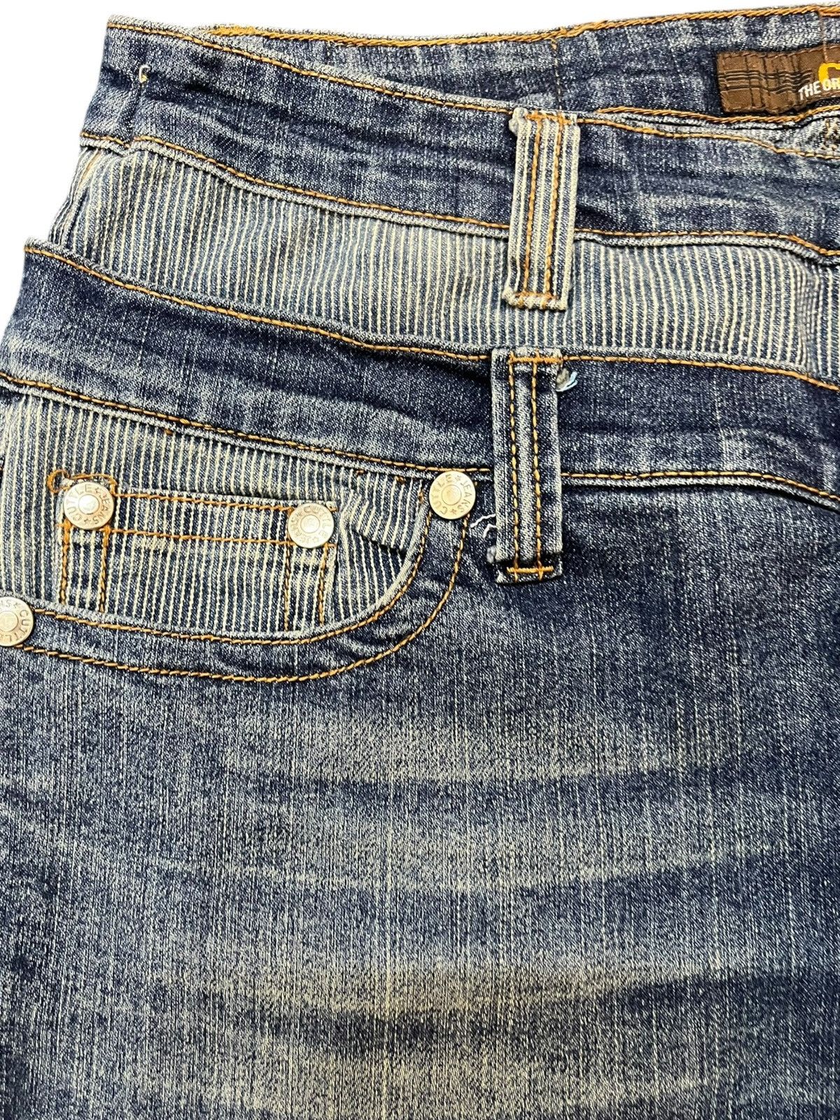 Japanese Brand Vintage Cuttle Double Waist Flare Denim Size US 31 - 5 Thumbnail