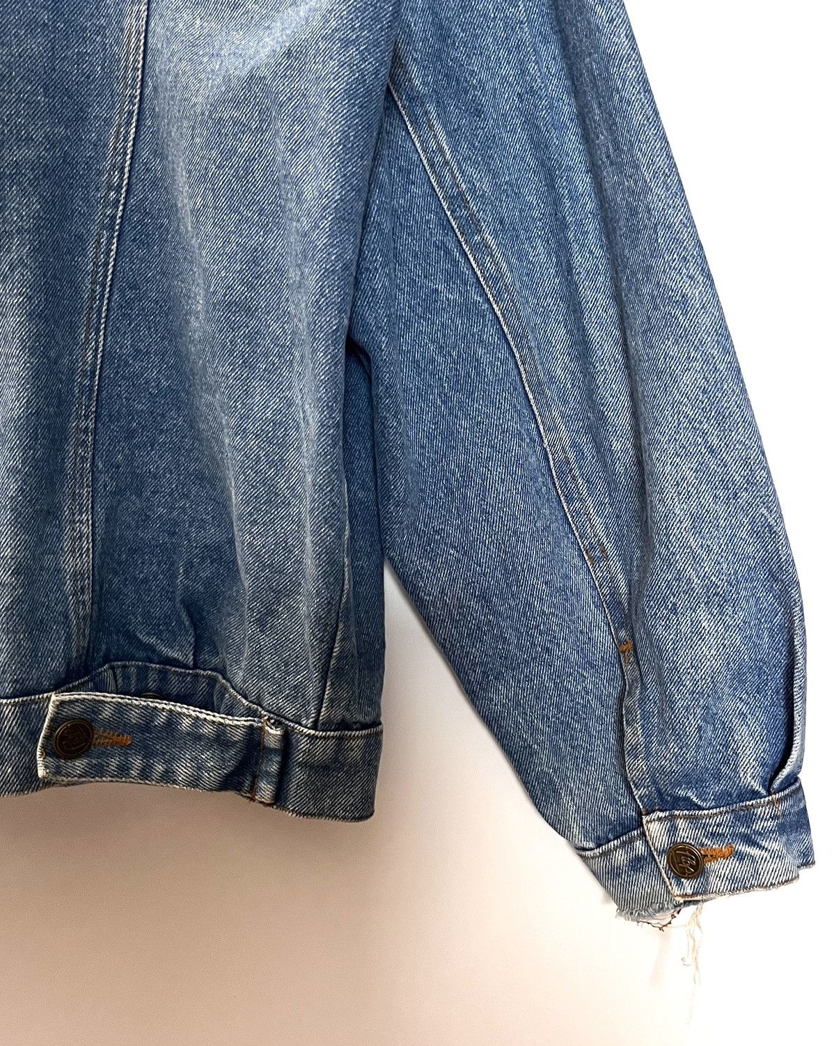 Vintage 🔥VINTAGE 1990S DENIM JACKET MADE IN ITALY Size US L / EU 52-54 / 3 - 6 Thumbnail